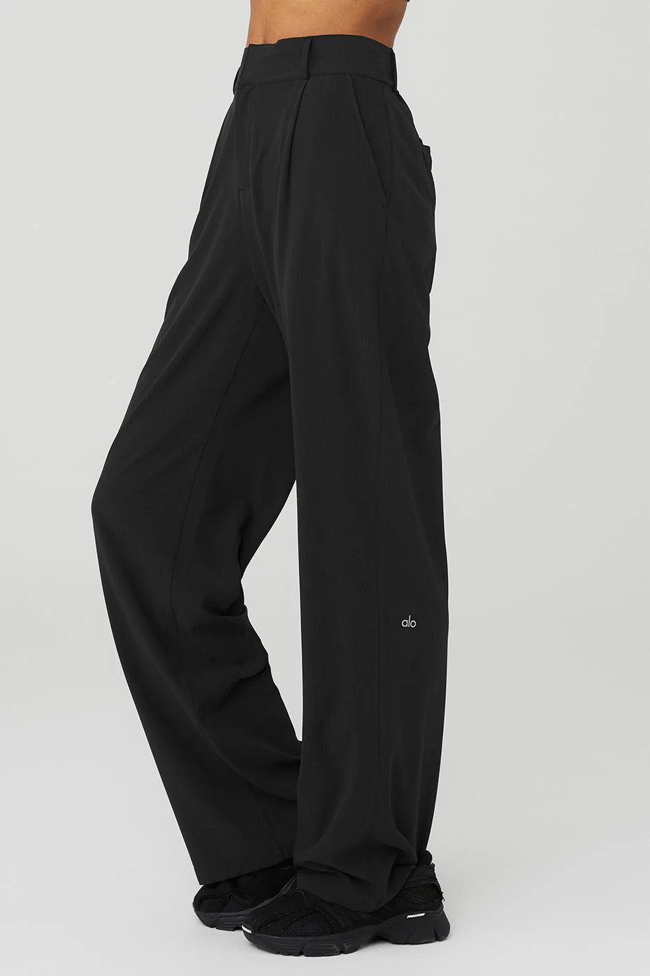 High-Waist Dreamscape Trouser (Long) - Black