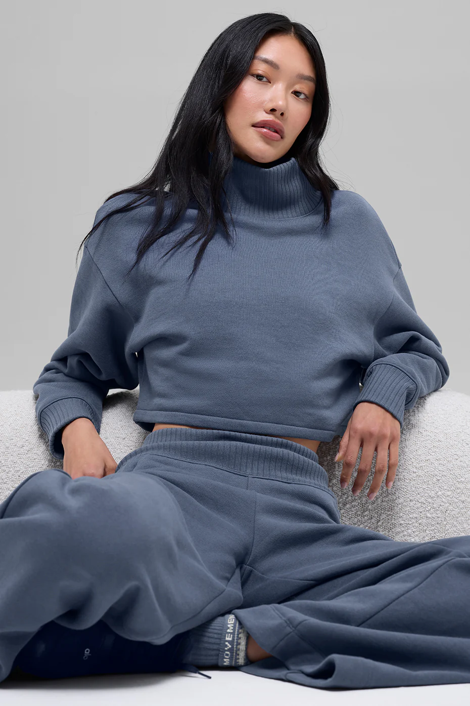 Cropped Serenity Coverup - Bluestone