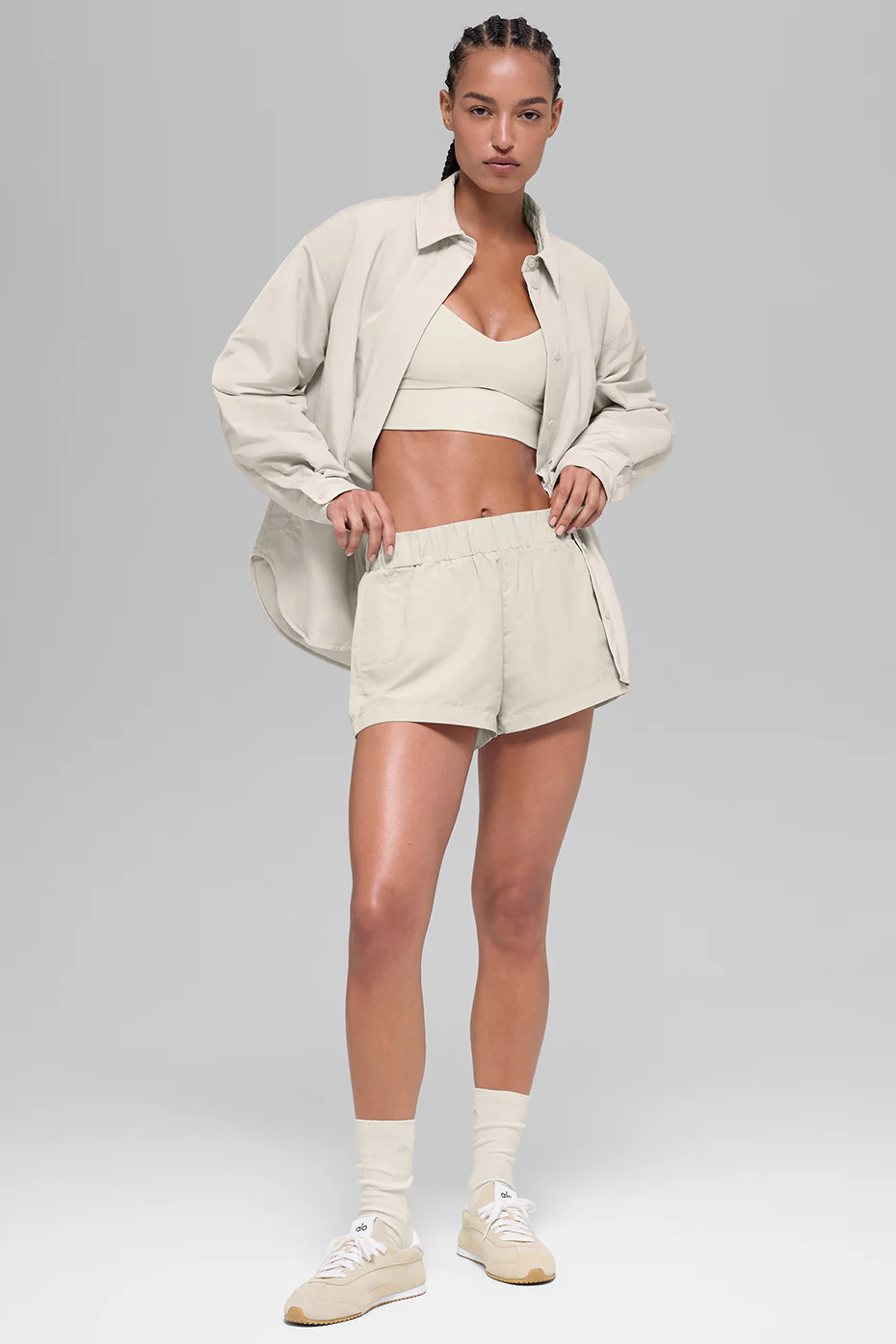 Socialite Shacket - Bone