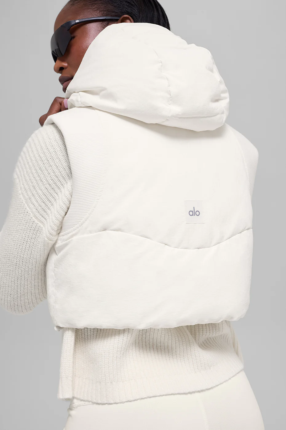 Fast Lane Puffer Vest - Ivory
