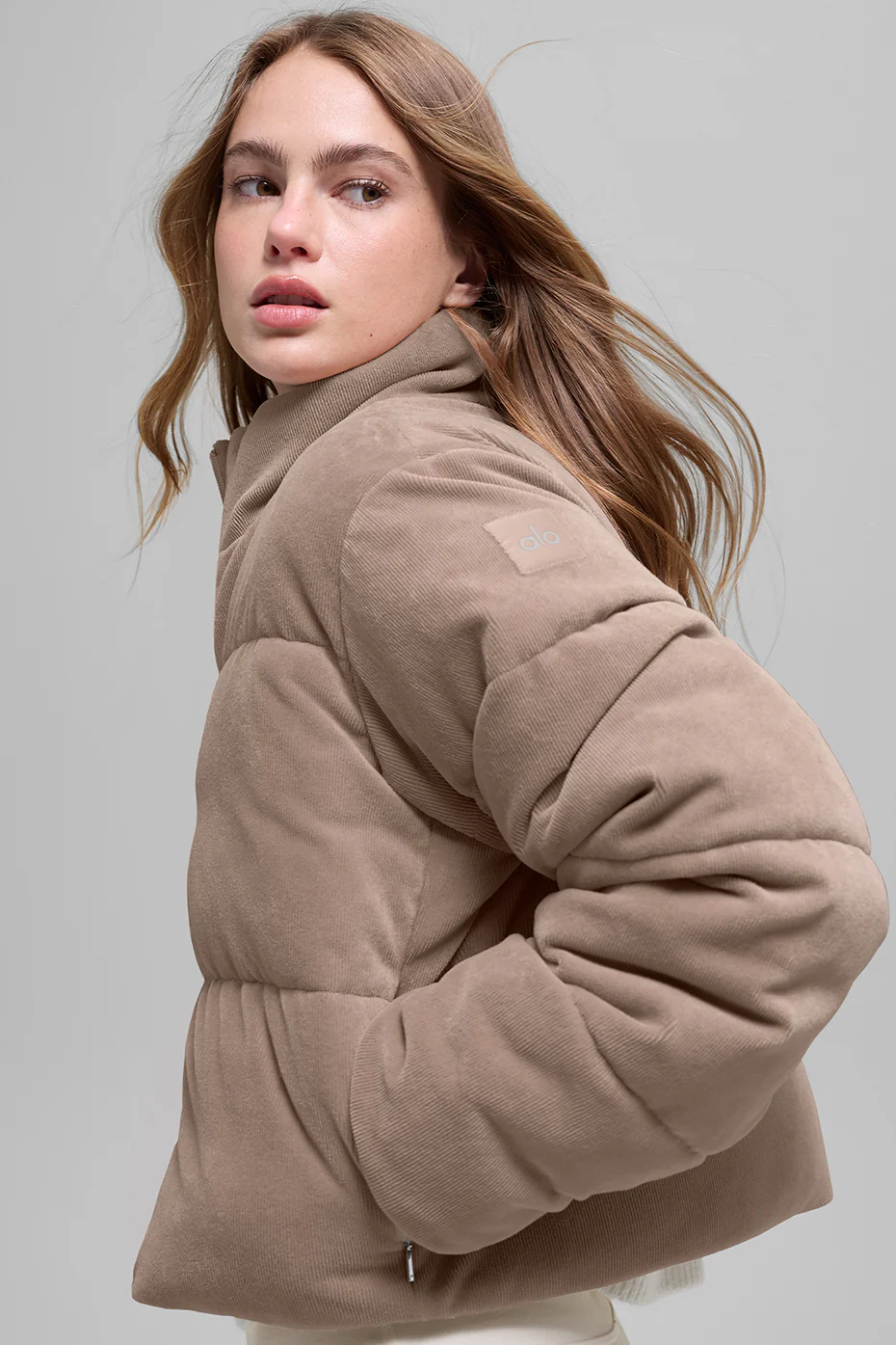 Micro Corduroy Dreamy Puffer - Chai Latte