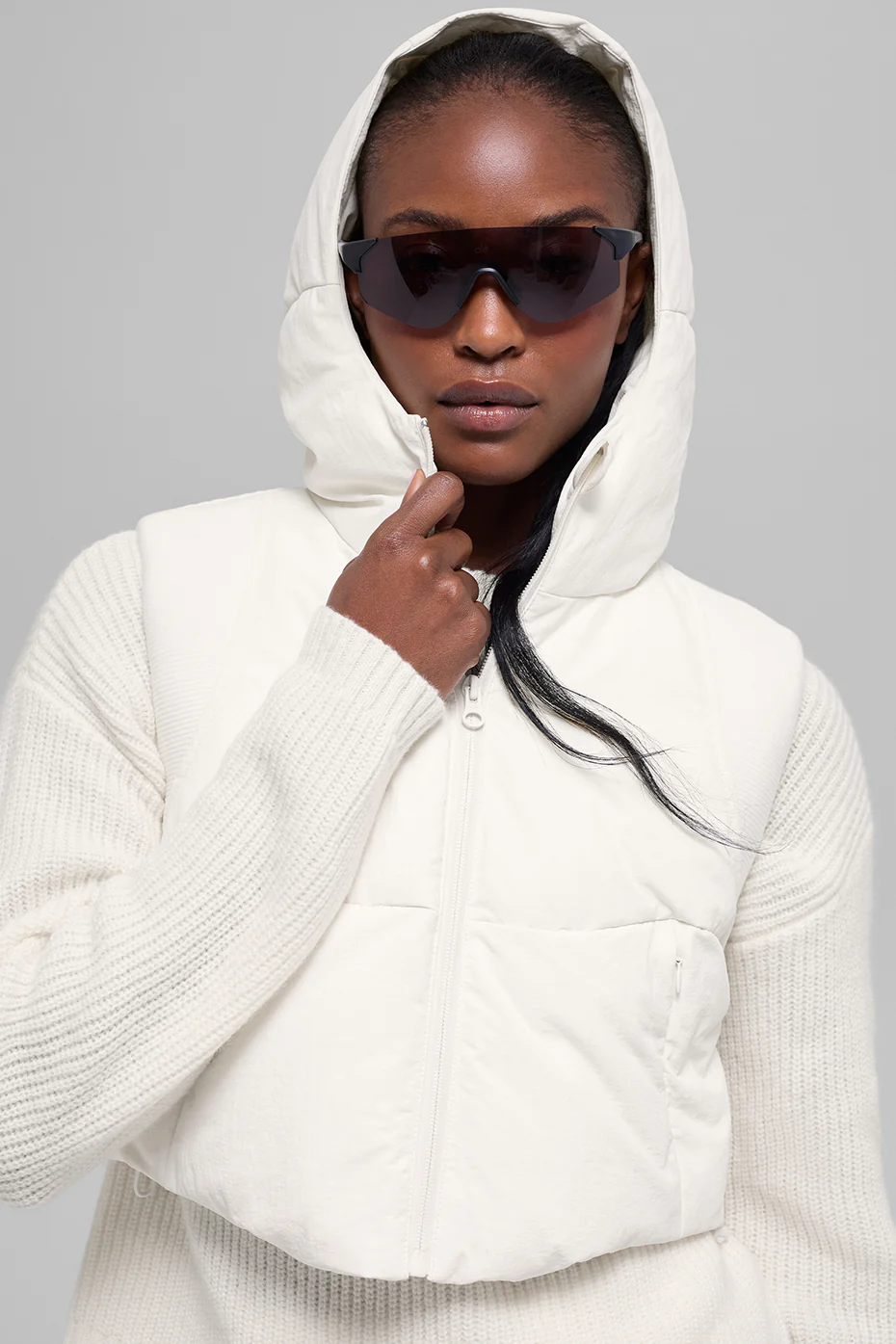 Fast Lane Puffer Vest - Ivory