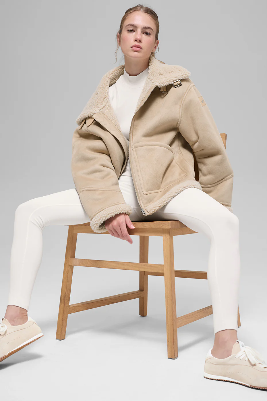 Faux Shearling Grand Jacket - Woodland Tan