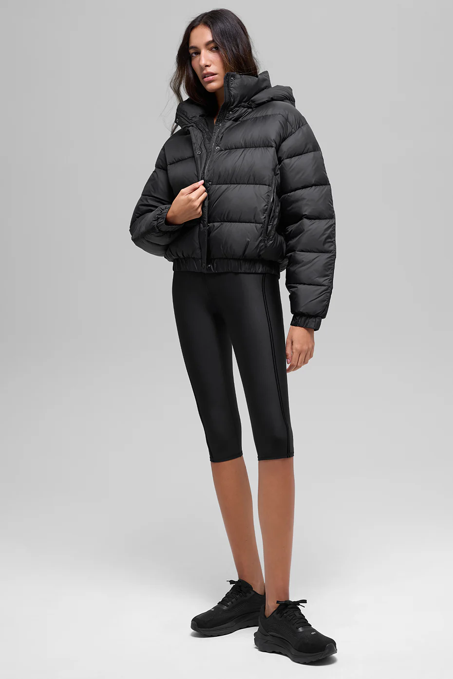 Aspen Love Puffer Jacket - Black