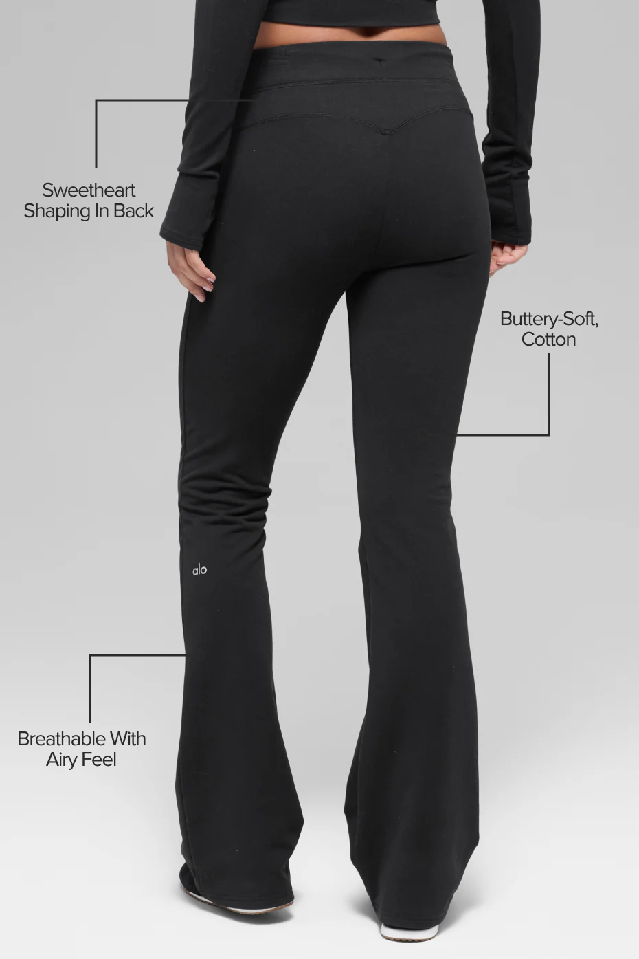 Sway Bootcut Sweatpant - Black