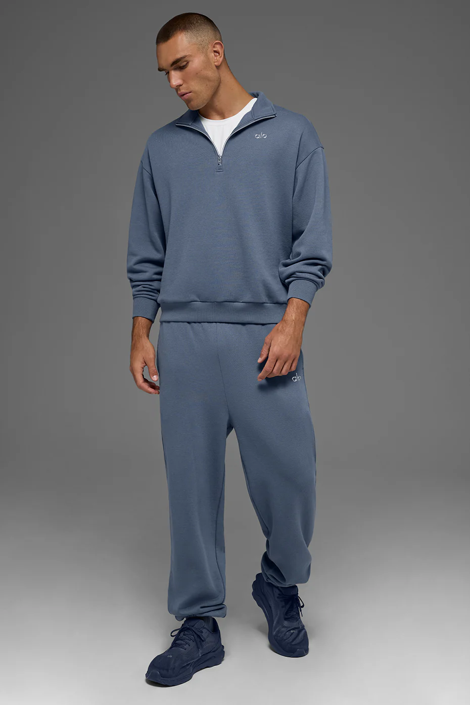 Accolade 1/4 Zip Pullover - Bluestone