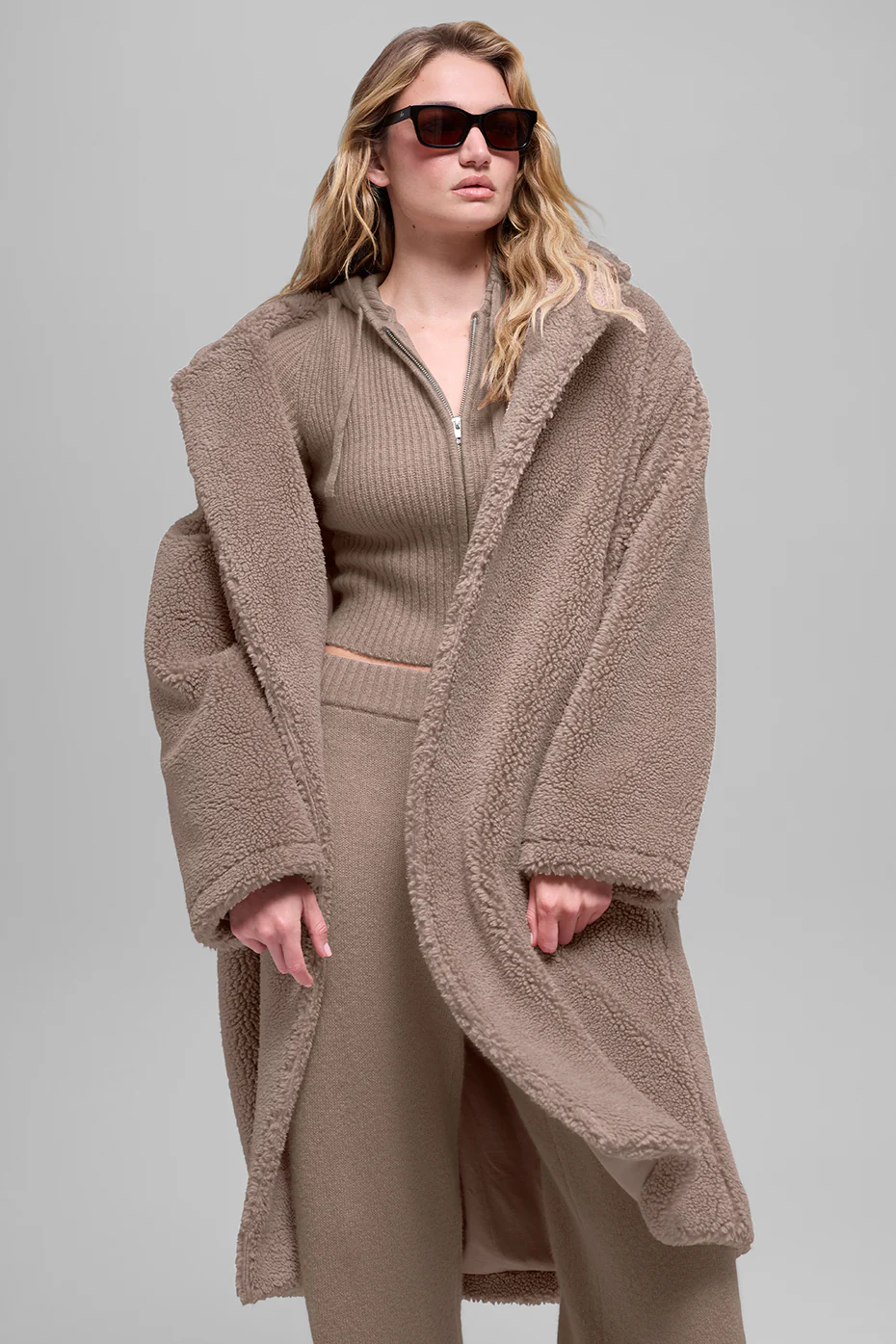 Oversized Sherpa Trench - Chai Latte