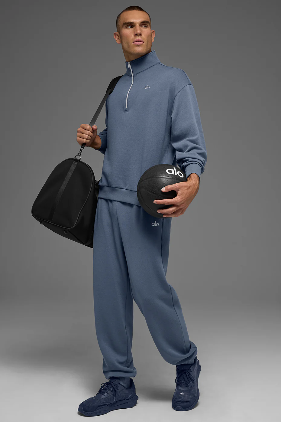 Accolade 1/4 Zip Pullover - Bluestone