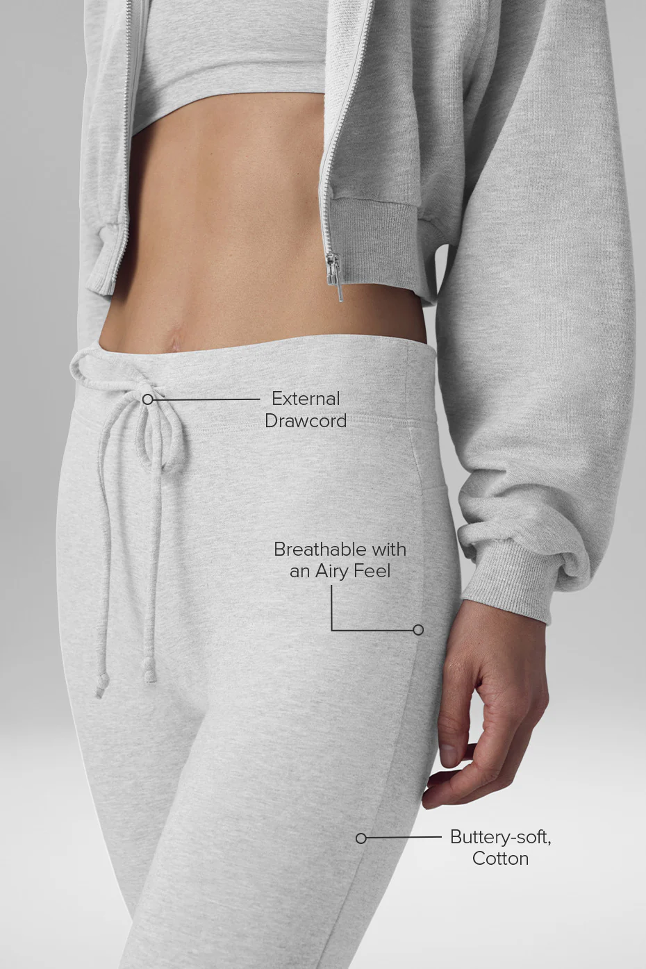 Sway Bootcut Sweatpant - Athletic Heather Grey