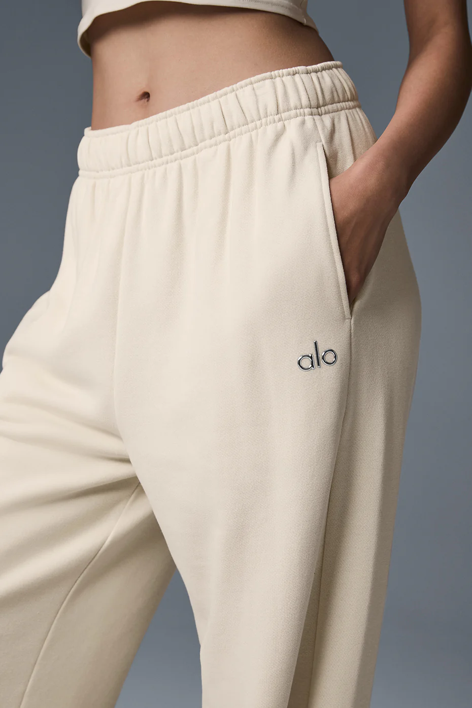 Accolade Straight Leg Sweatpant - Oat Milk