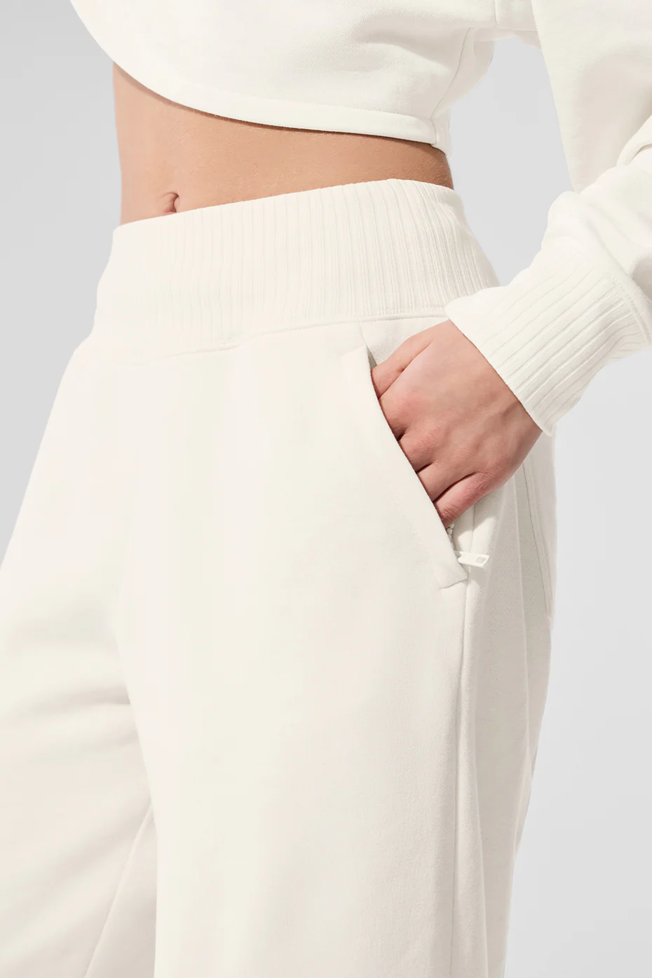 Serenity Wide Leg Sweatpant - Ivory