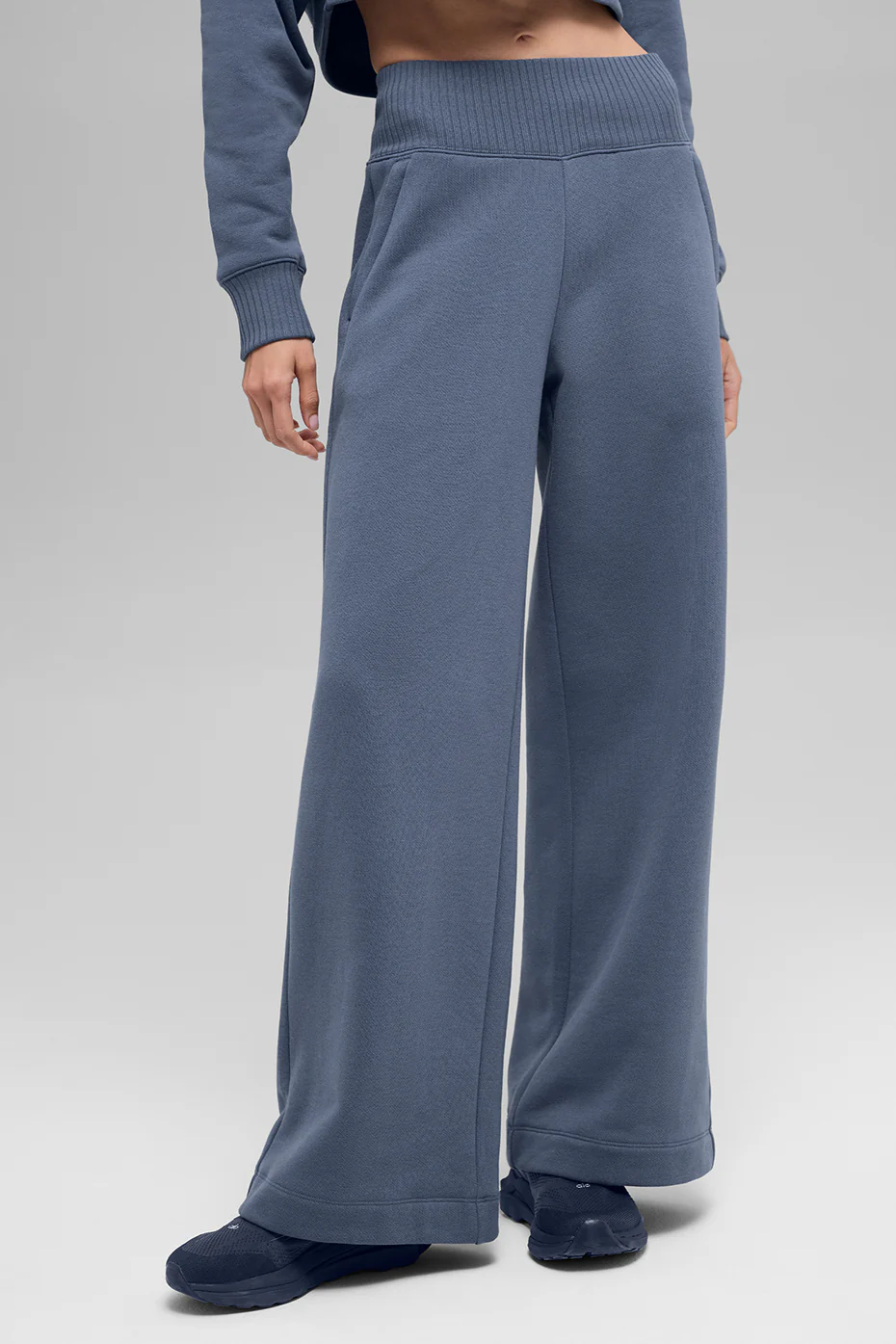 Serenity Wide Leg Sweatpant - Bluestone