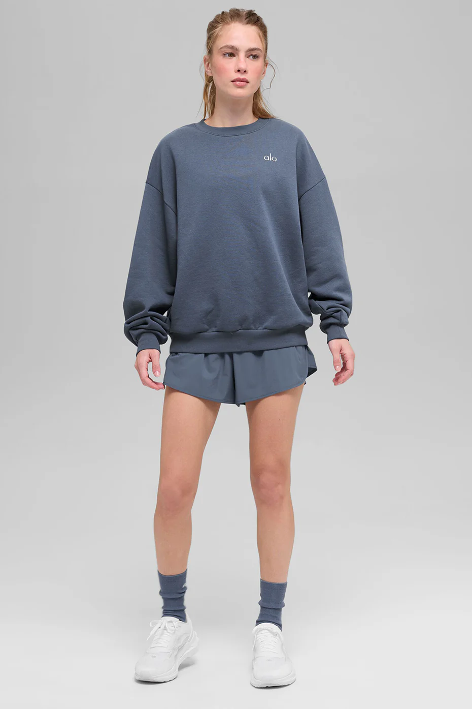 Accolade Crew Neck Pullover - Bluestone