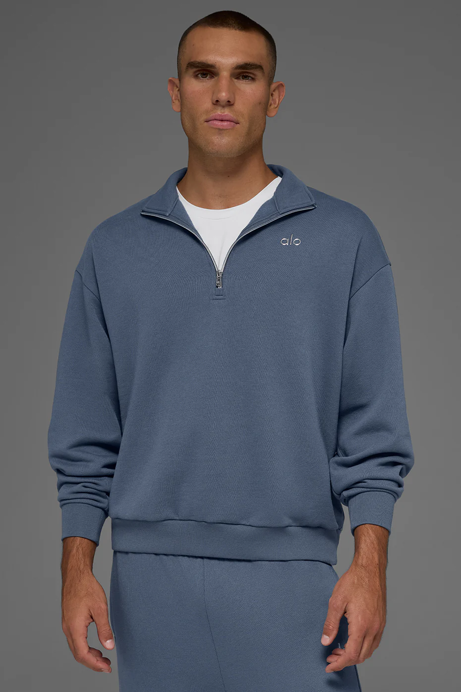 Accolade 1/4 Zip Pullover - Bluestone