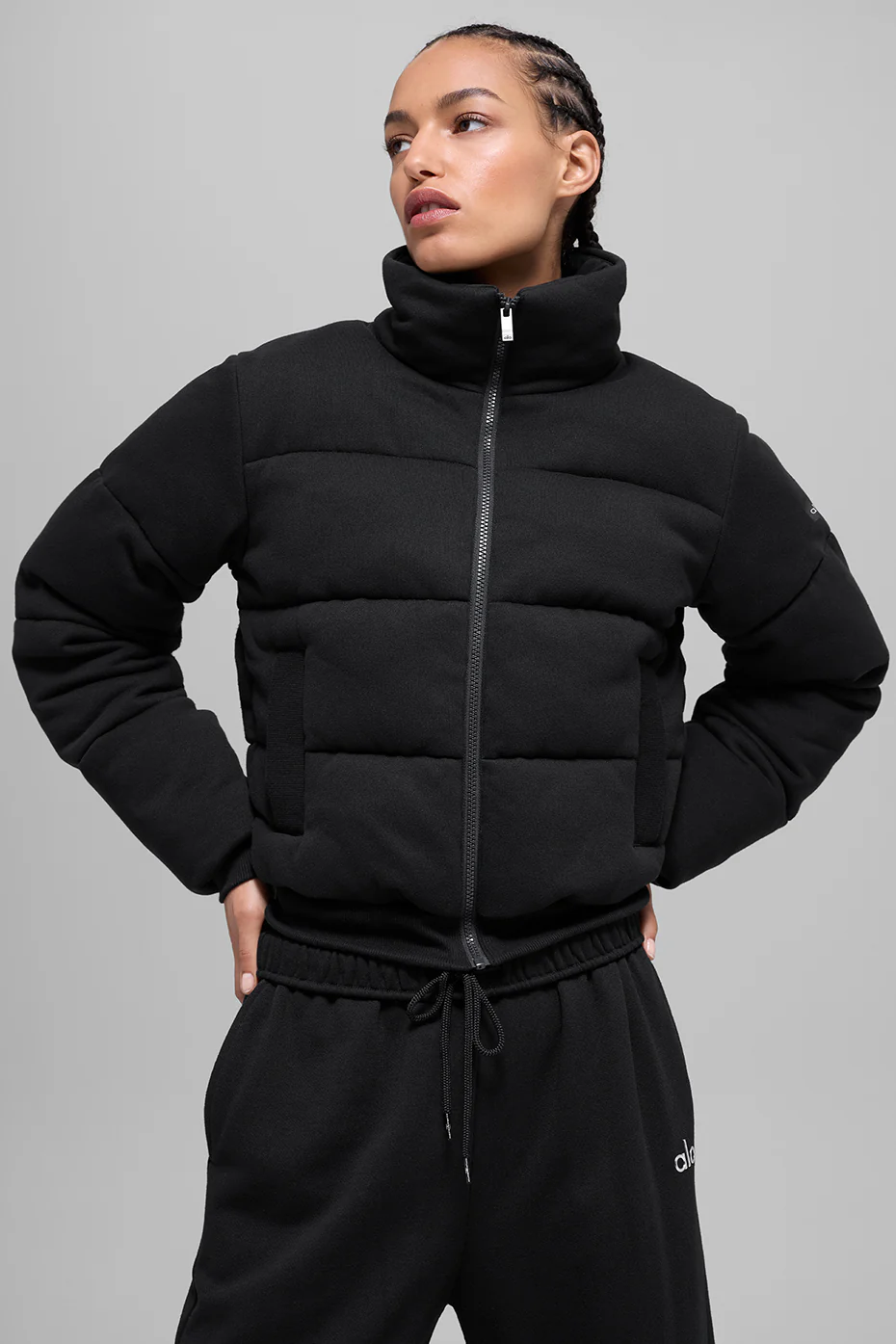 Sweatshirt Puffer - Black