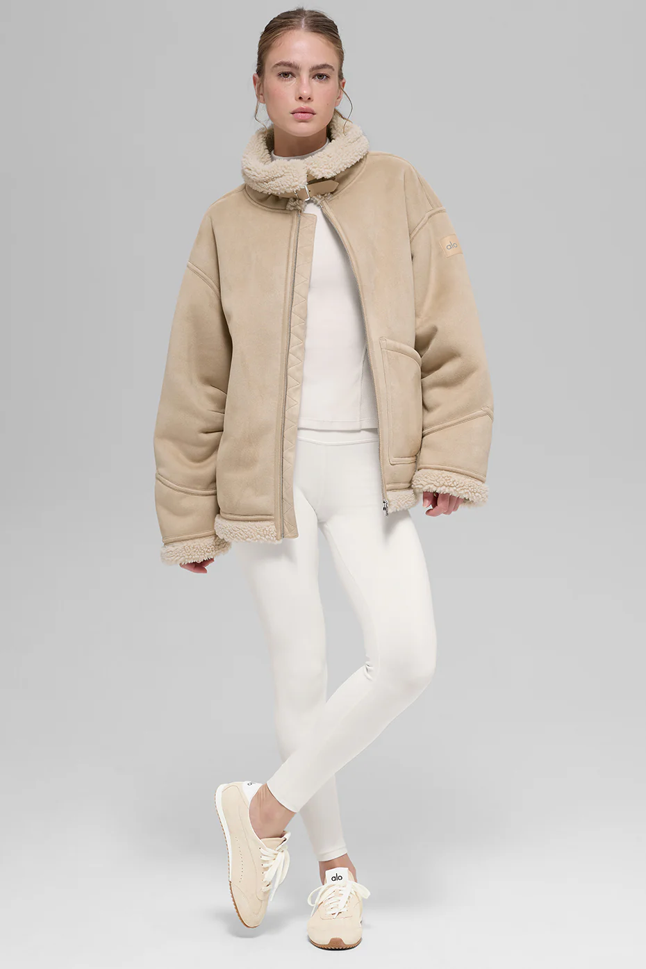 Faux Shearling Grand Jacket - Woodland Tan