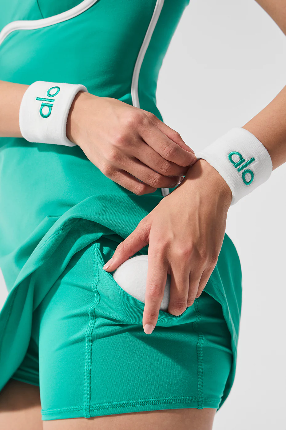 Glow Wristband (2-Pack) - White/Spruce Green