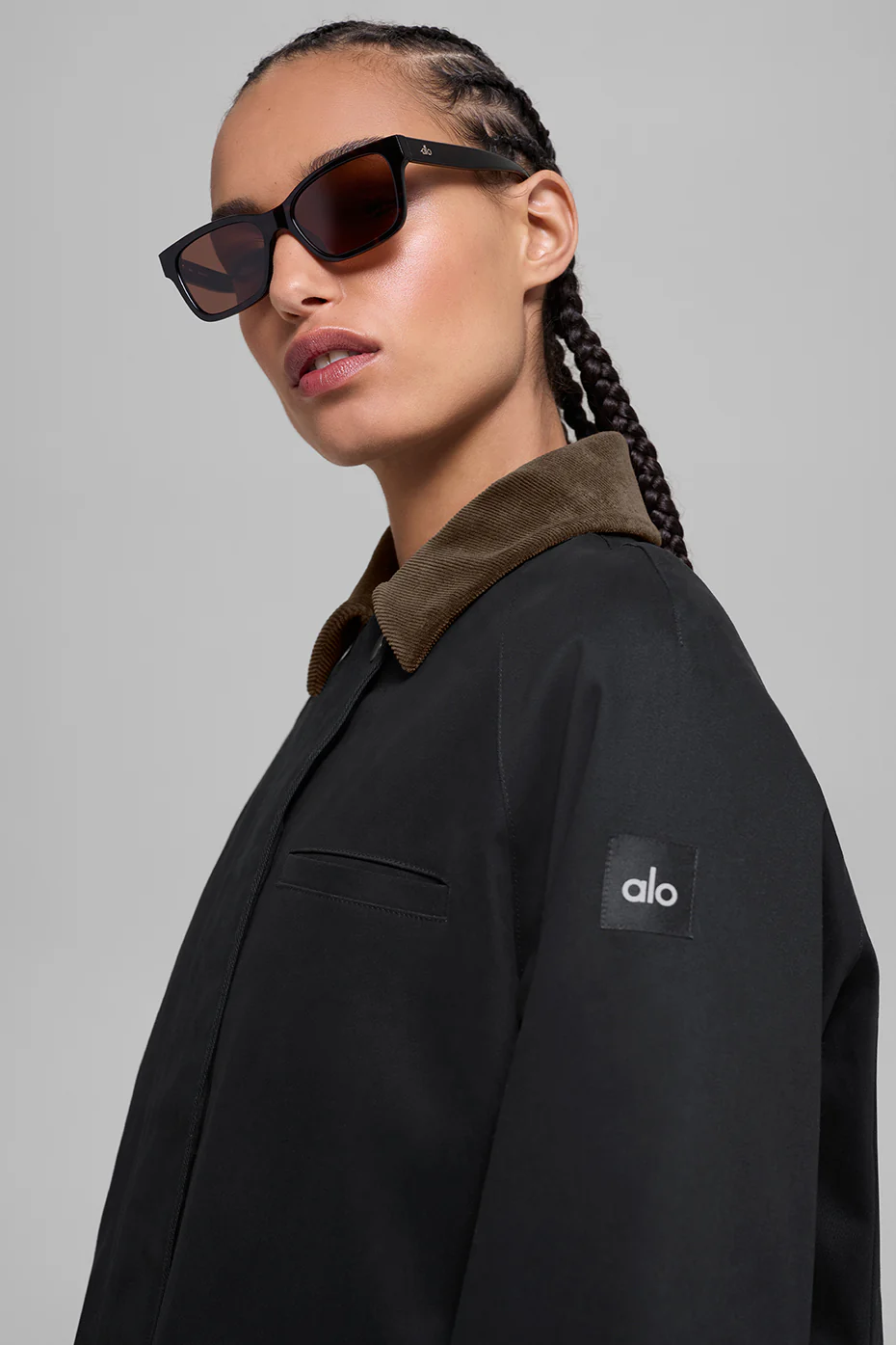 Twill Barn Jacket - Black/Espresso