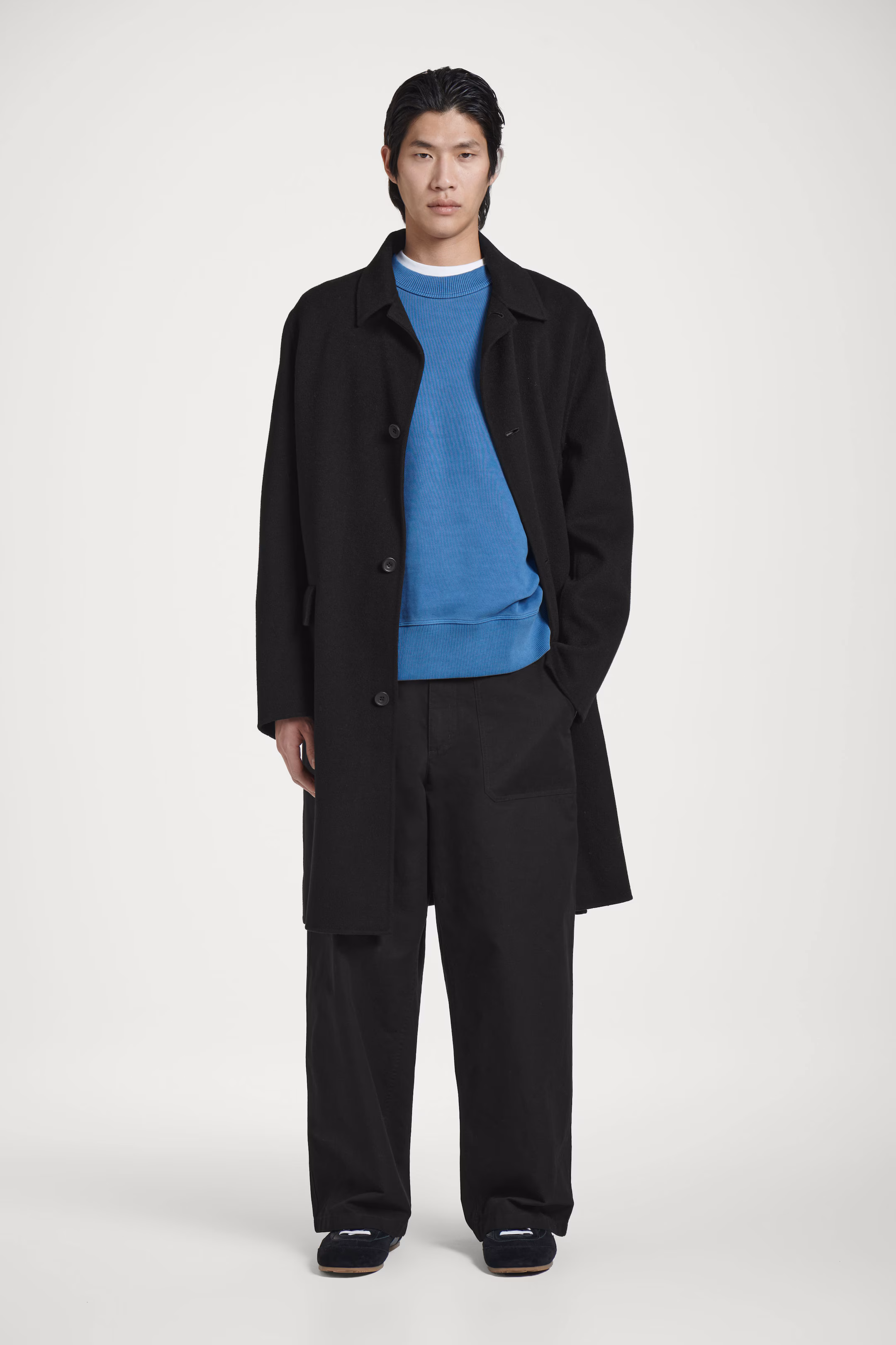 RELAXED WASHED-COTTON SWEATSHIRT