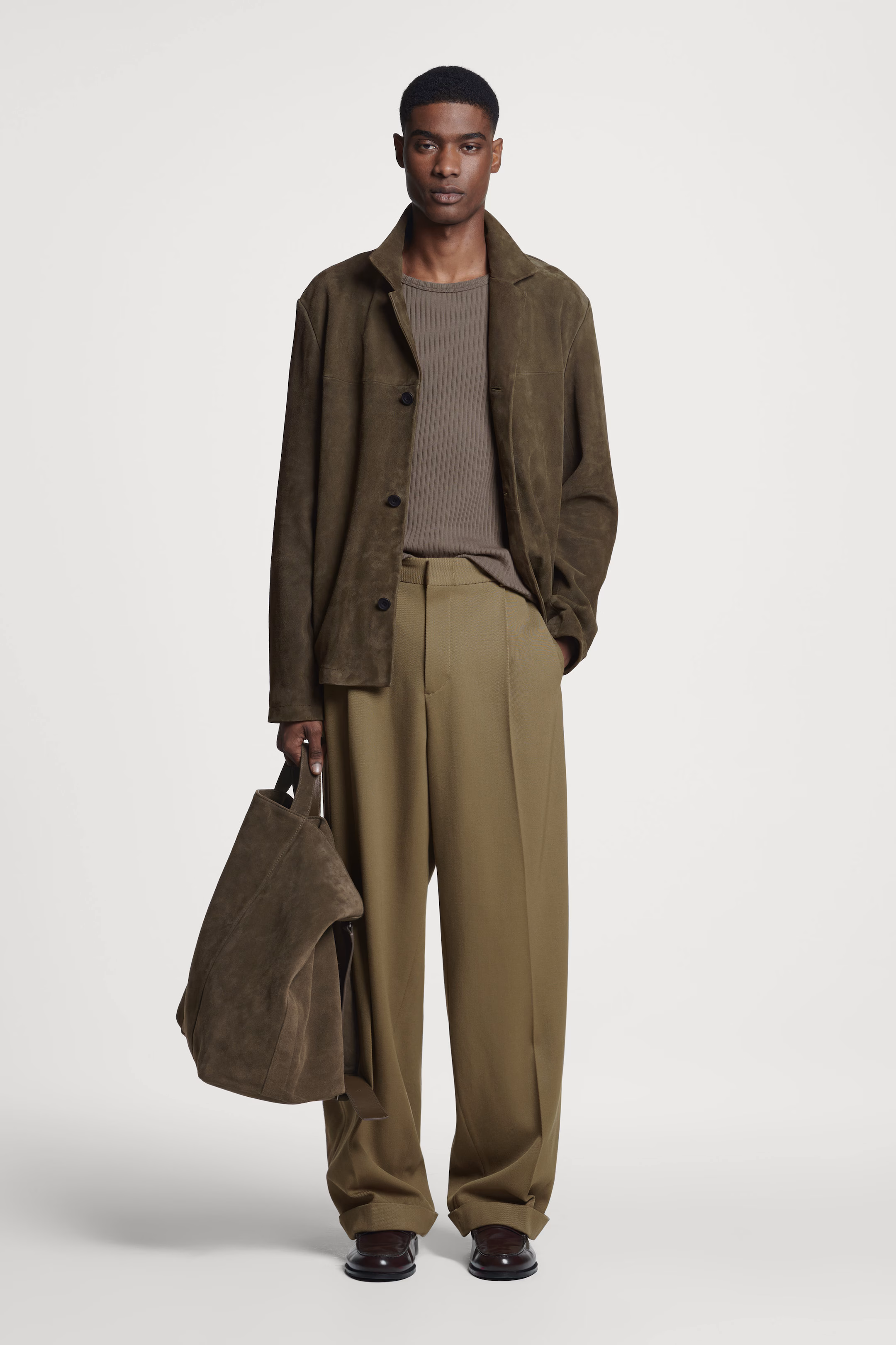 CONVERTIBLE TOTE BAG - SUEDE