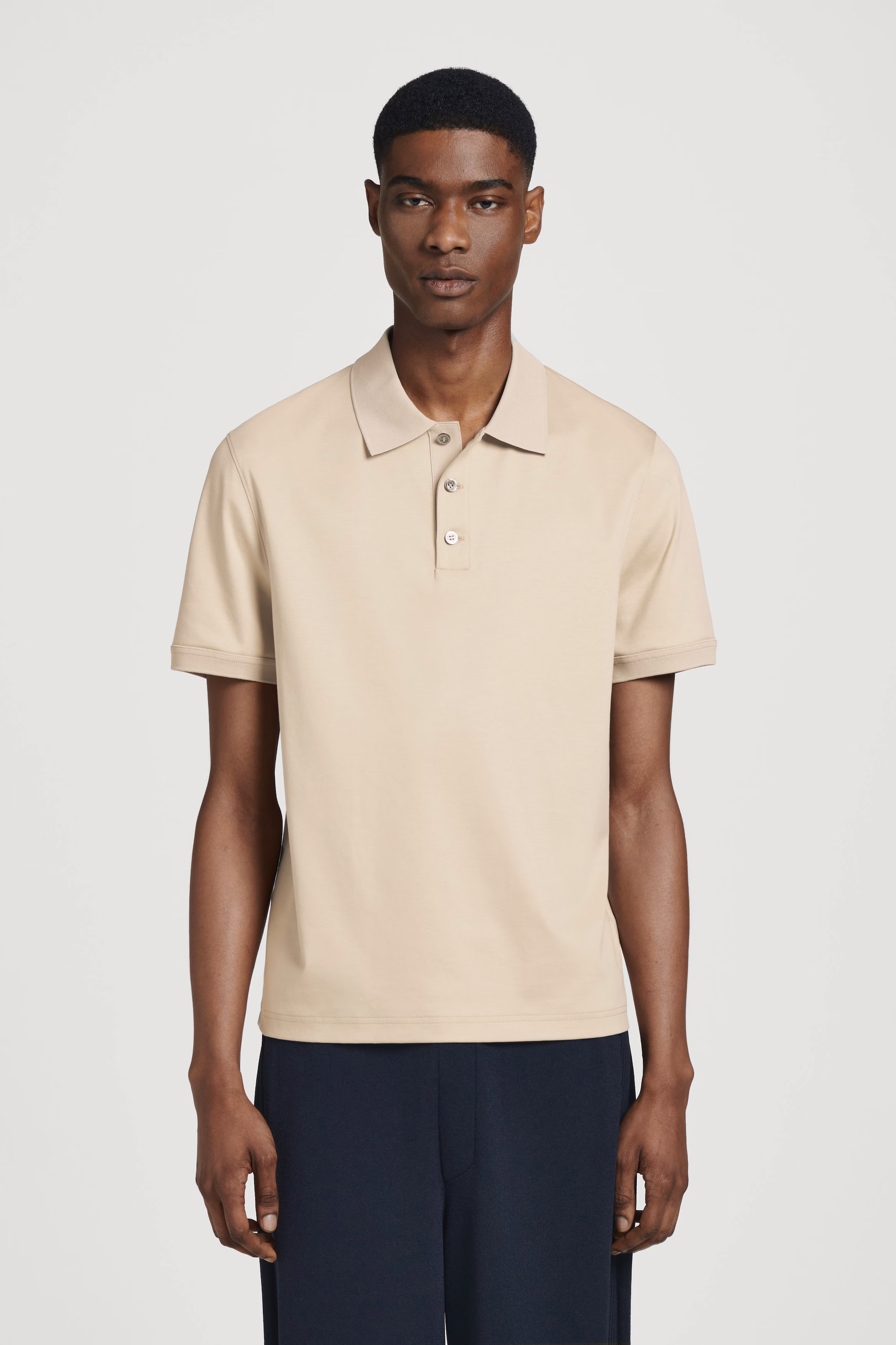 REGULAR-FIT MERCERISED-COTTON POLO SHIRT