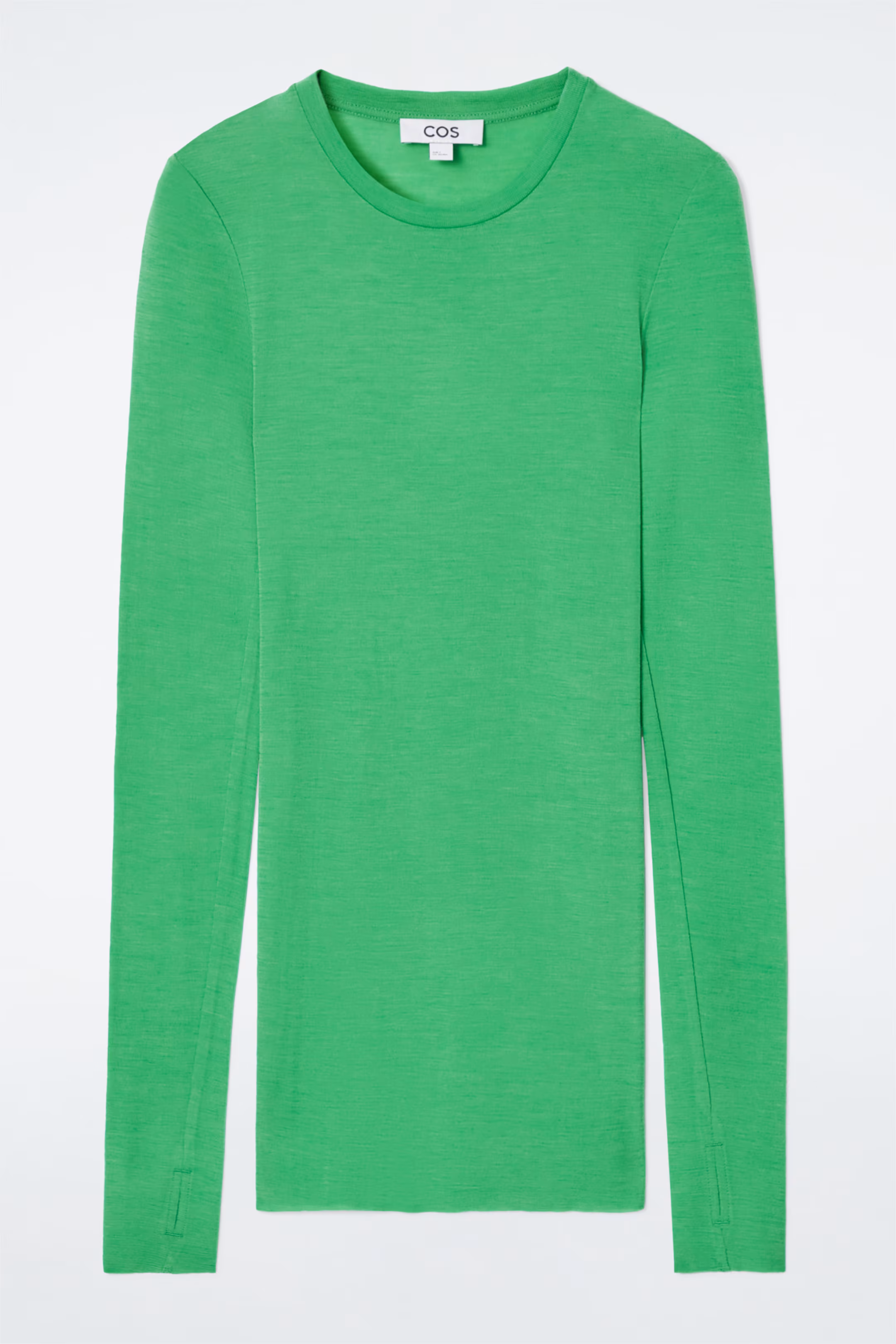 CREW-NECK MERINO WOOL TOP