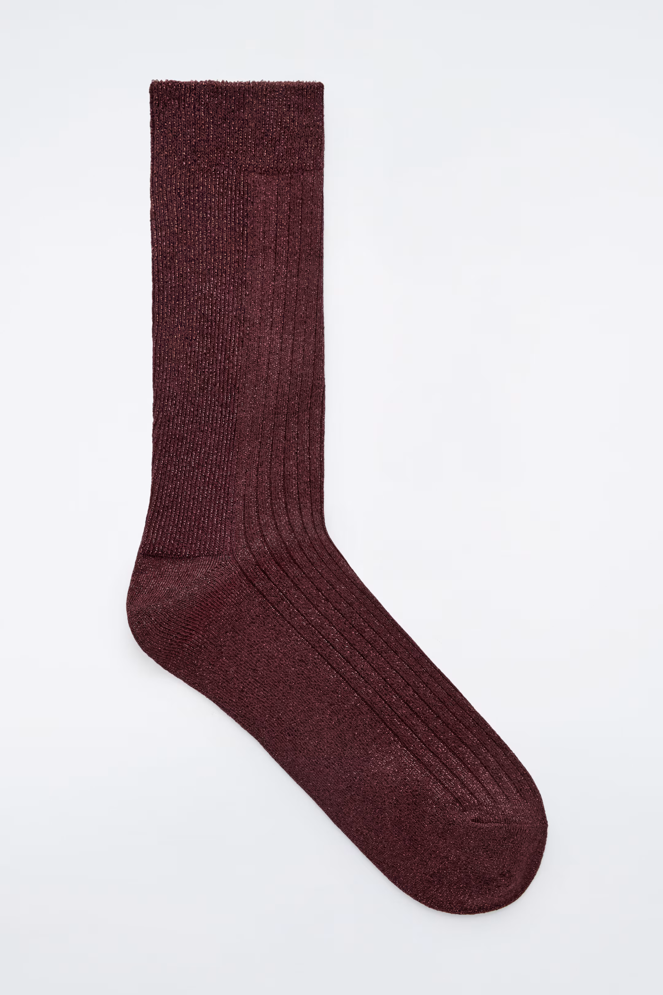 RIBBED LUREX SOCKS