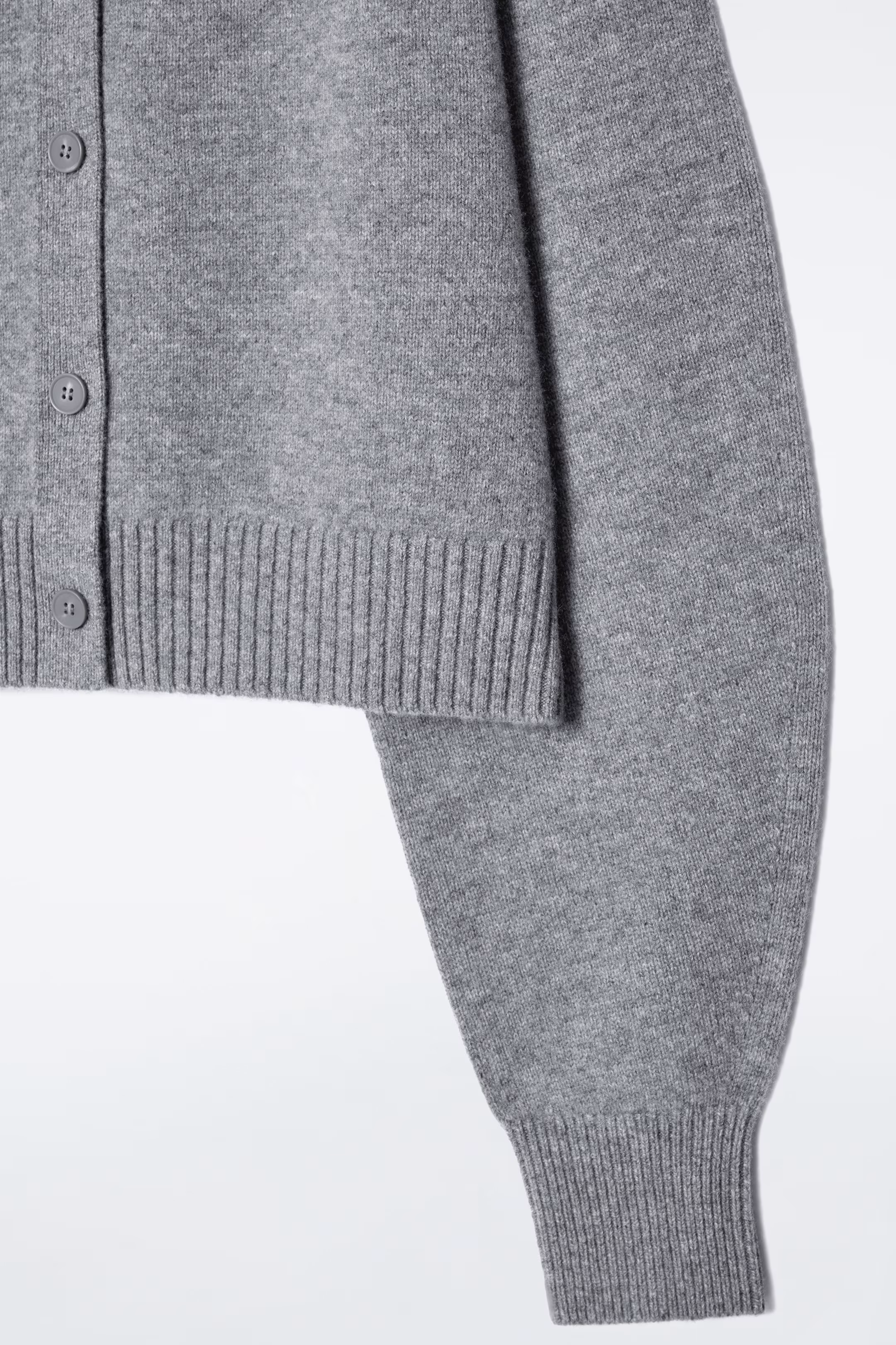 CROPPED WOOL CARDIGAN