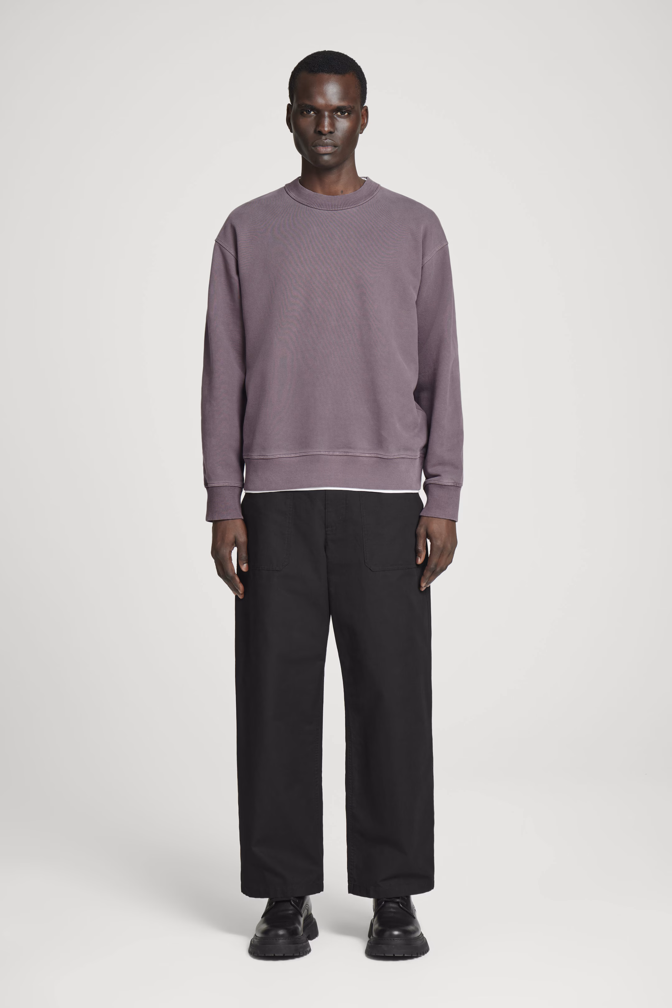 RELAXED WASHED-COTTON SWEATSHIRT