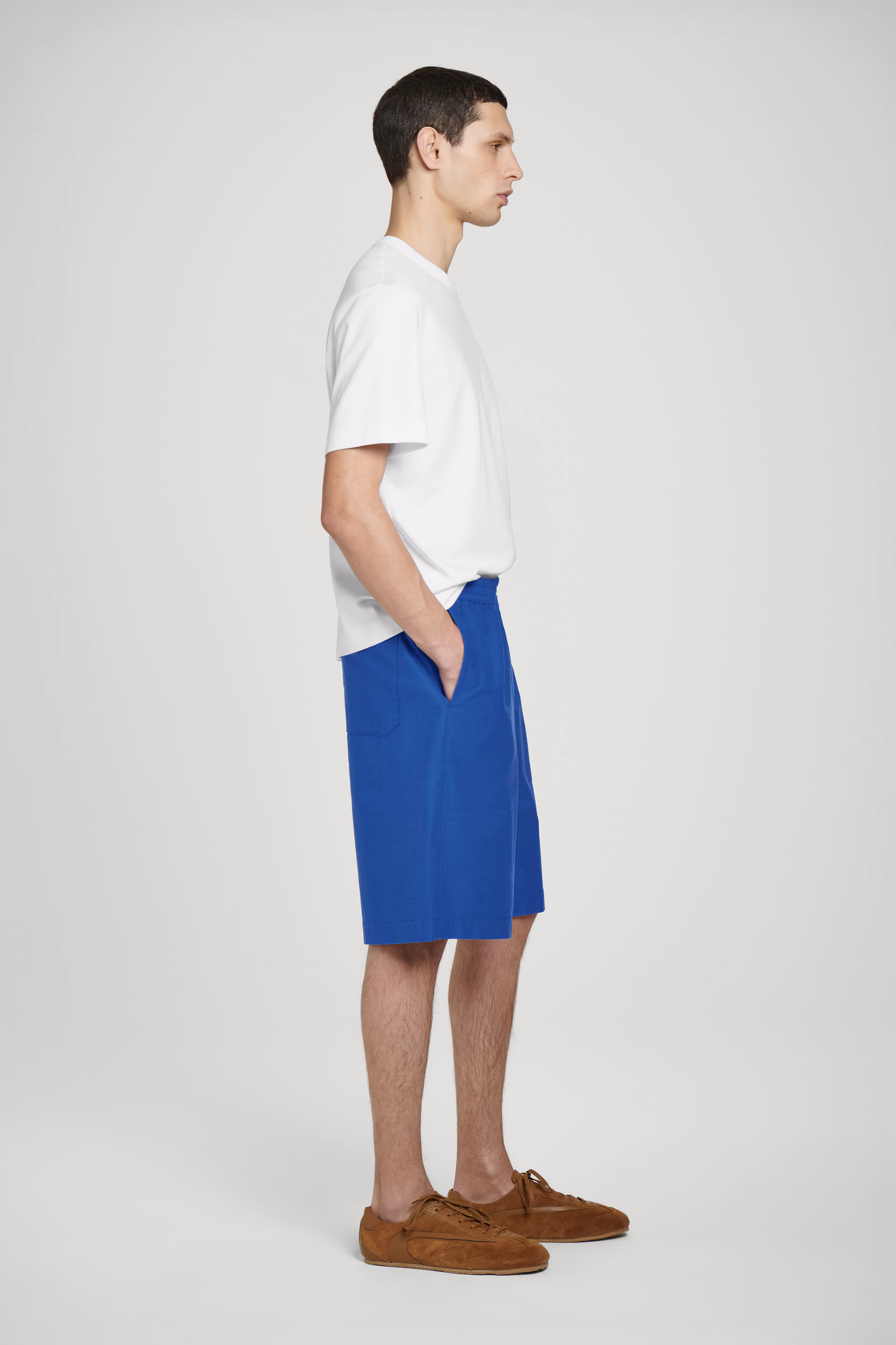 ELASTICATED COTTON SHORTS