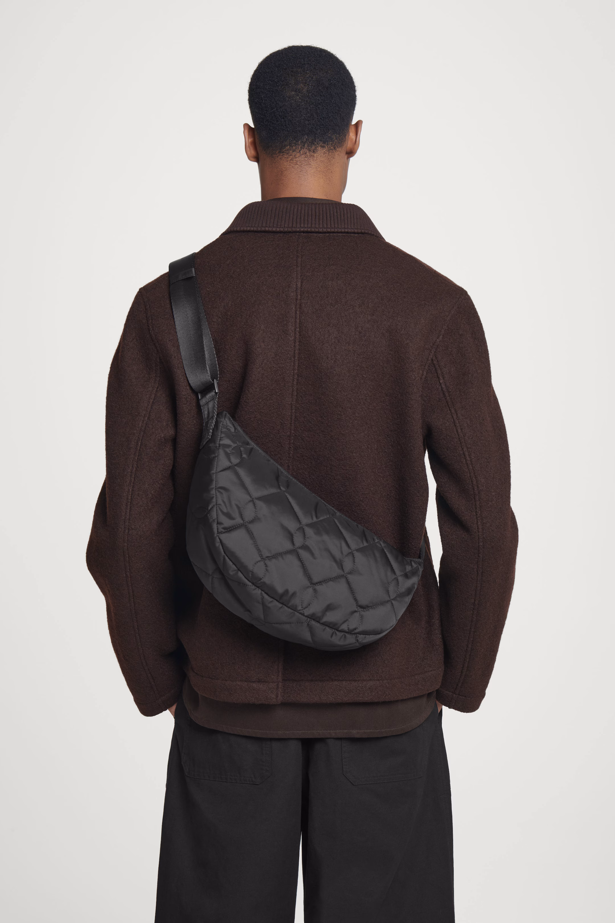 QUILTED CROSSBODY BAG - NYLON