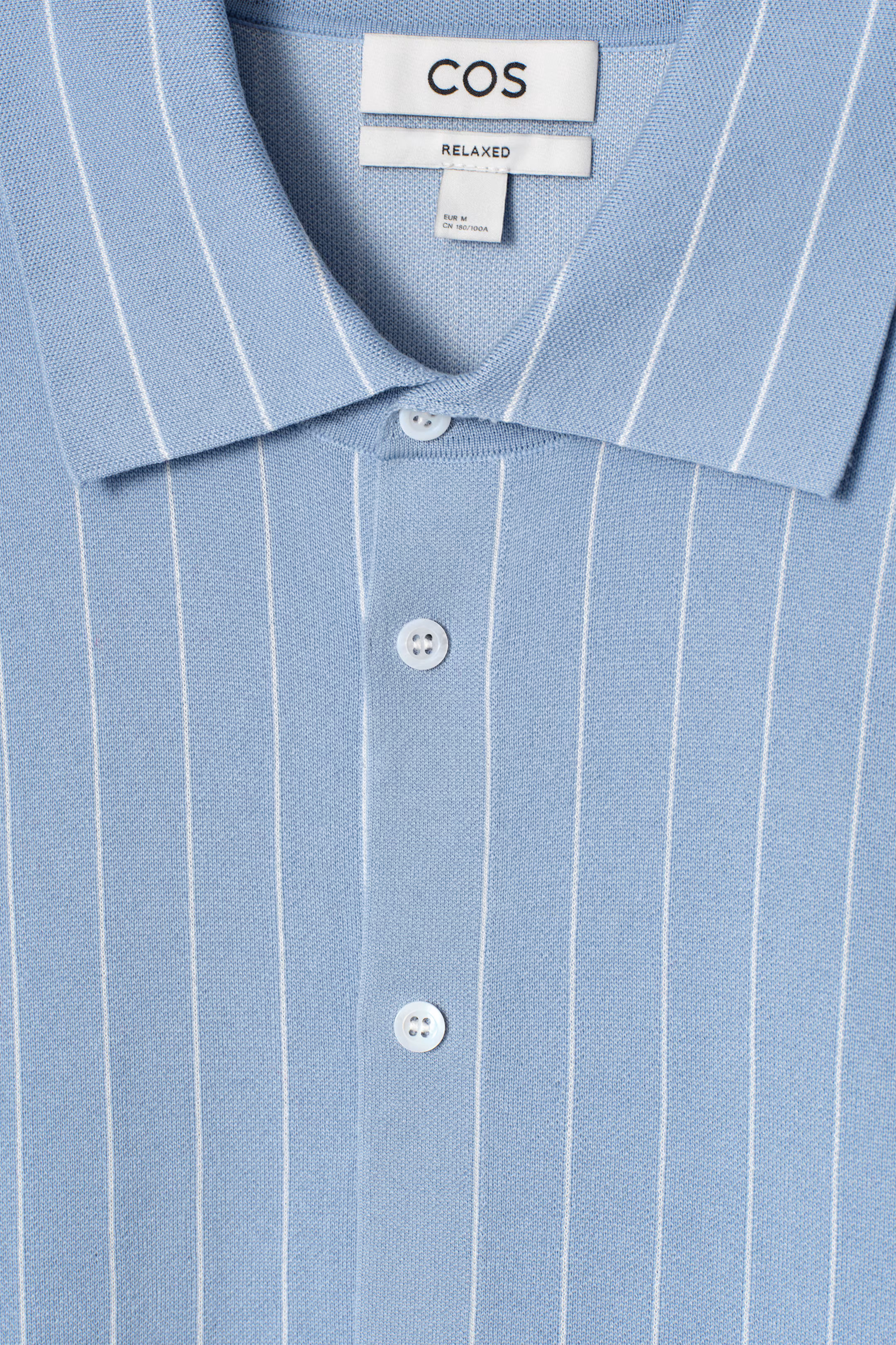 RELAXED STRIPED KNITTED COTTON SHIRT