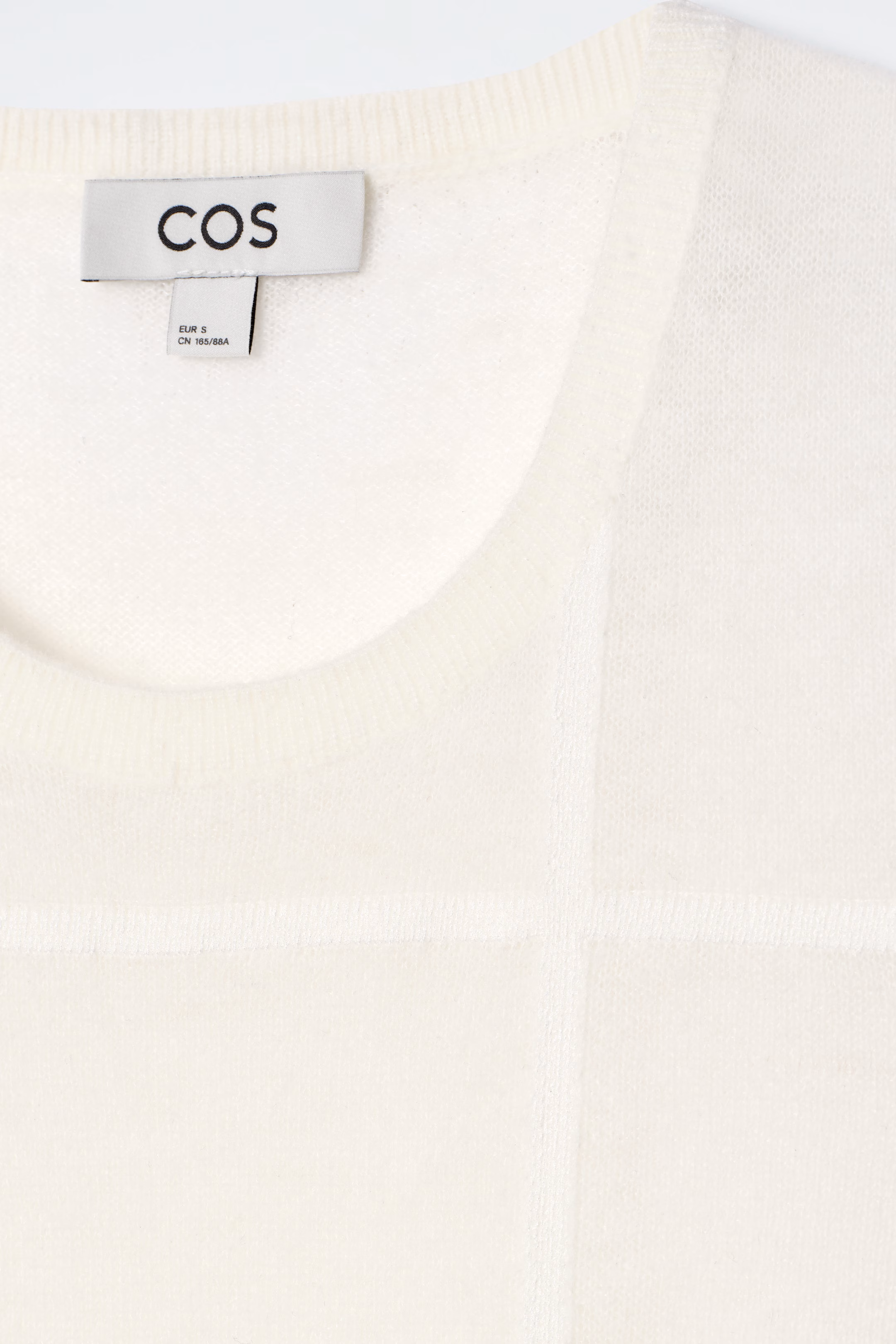 WINDOWPANE-CHECK VEST