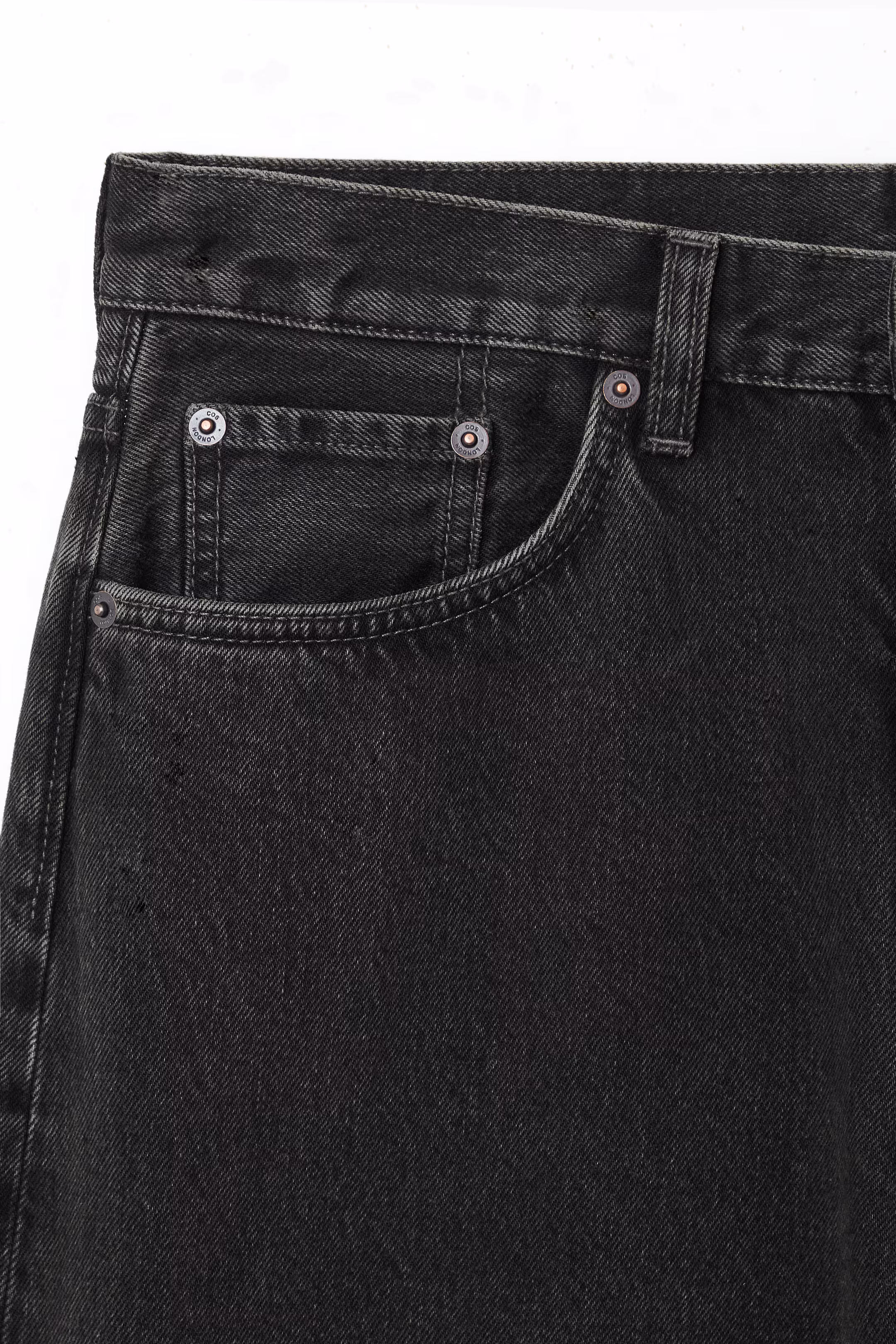 FACADE TURN-UP STRAIGHT-LEG JEANS