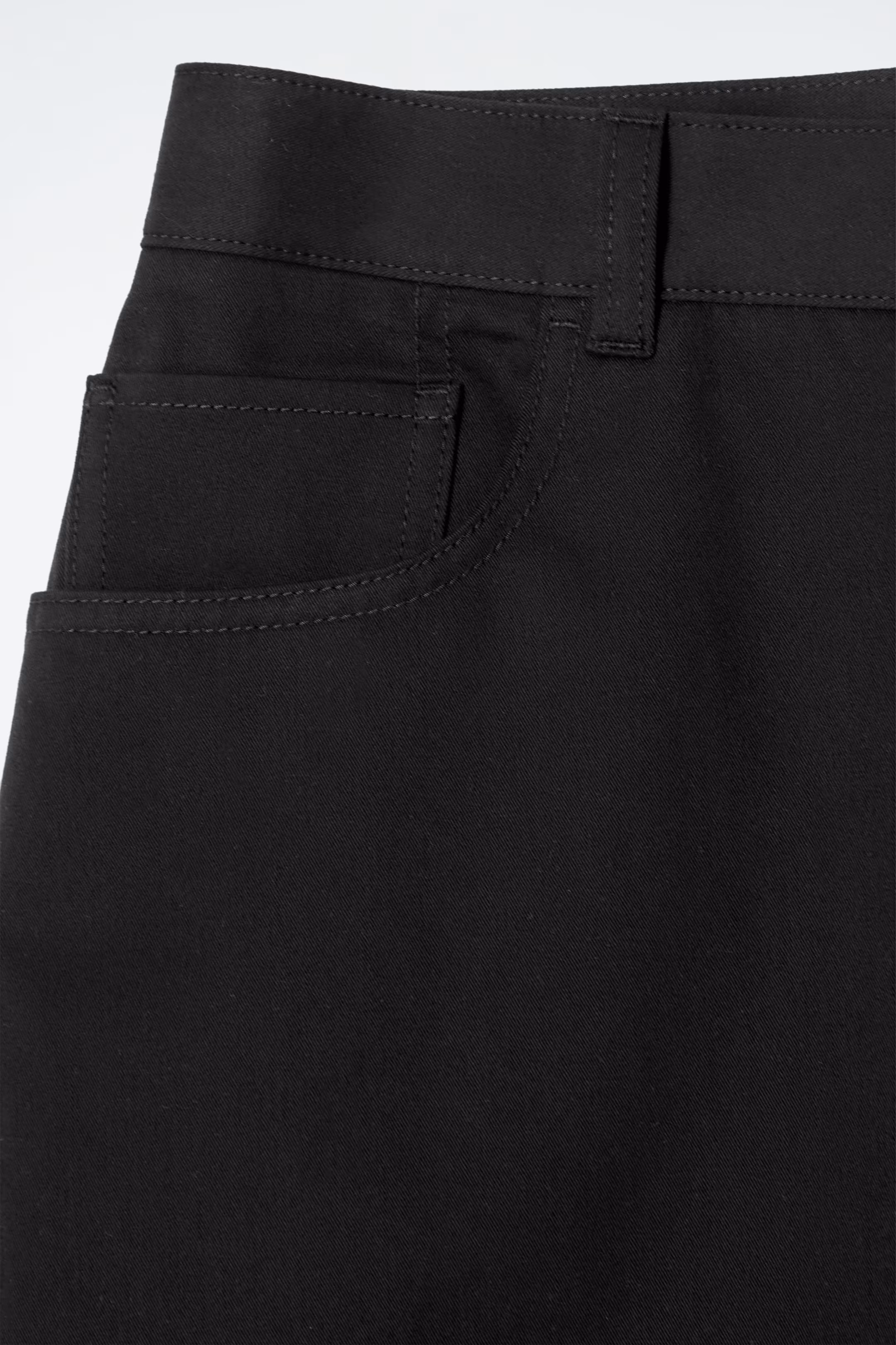 DECONSTRUCTED COTTON BARREL-LEG TROUSERS