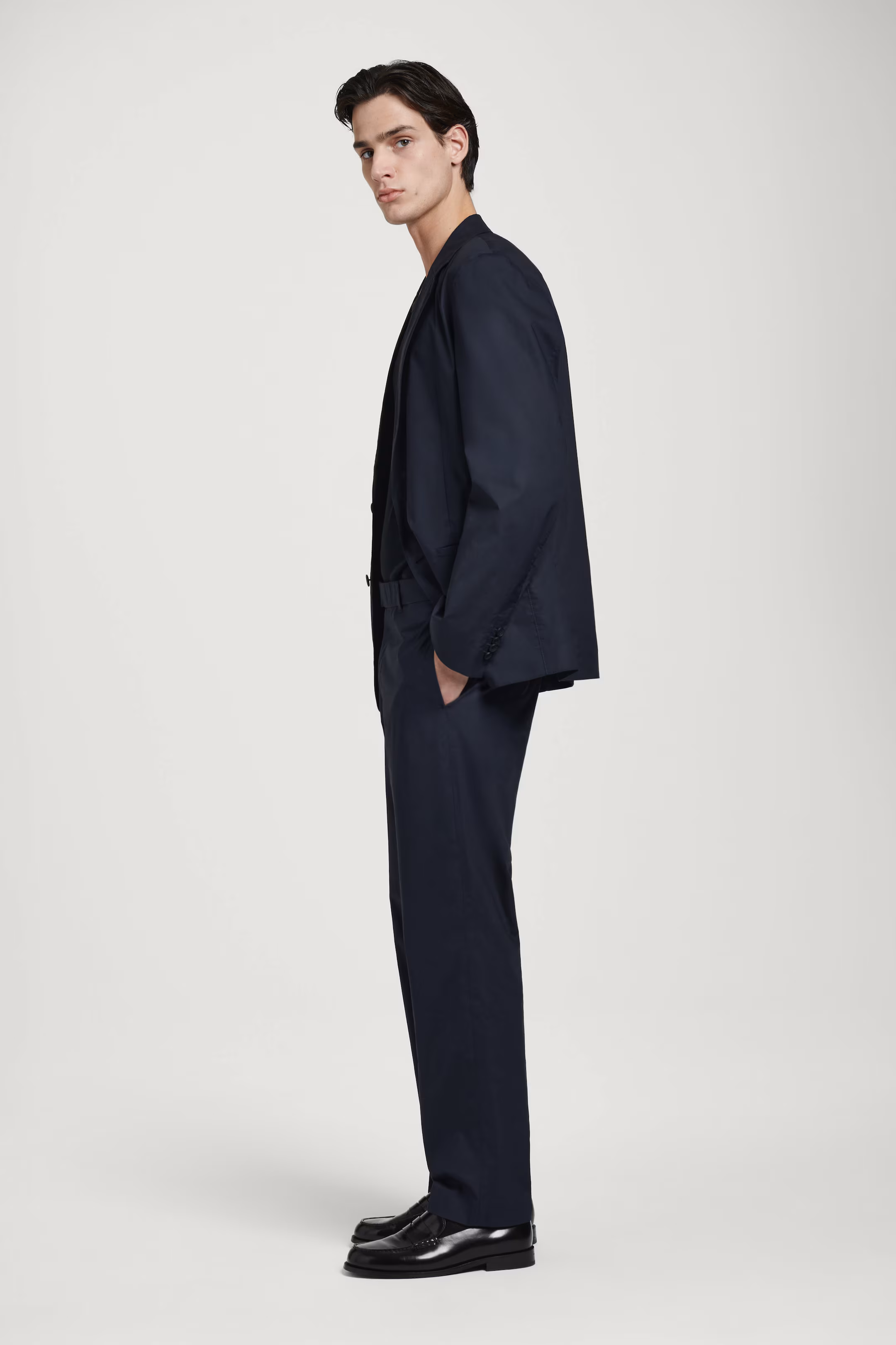COTTON STRAIGHT-LEG TROUSERS