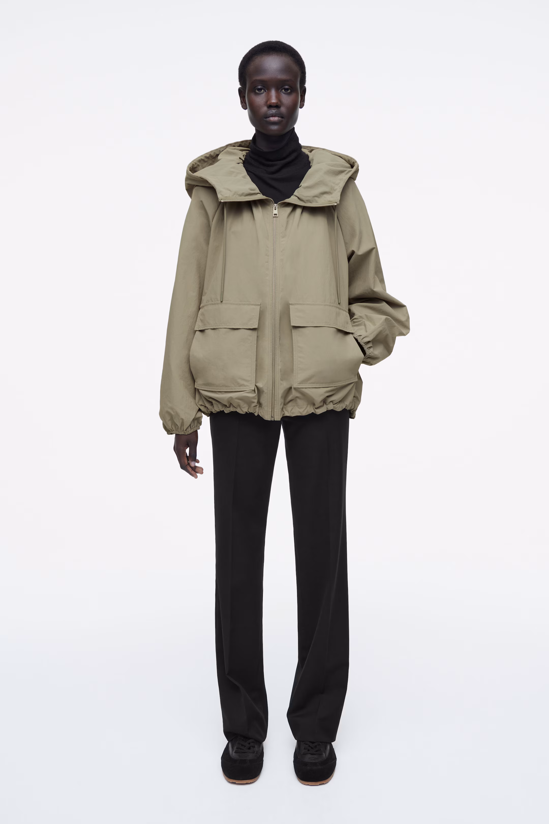 TECHNICAL HOODED PARKA JACKET