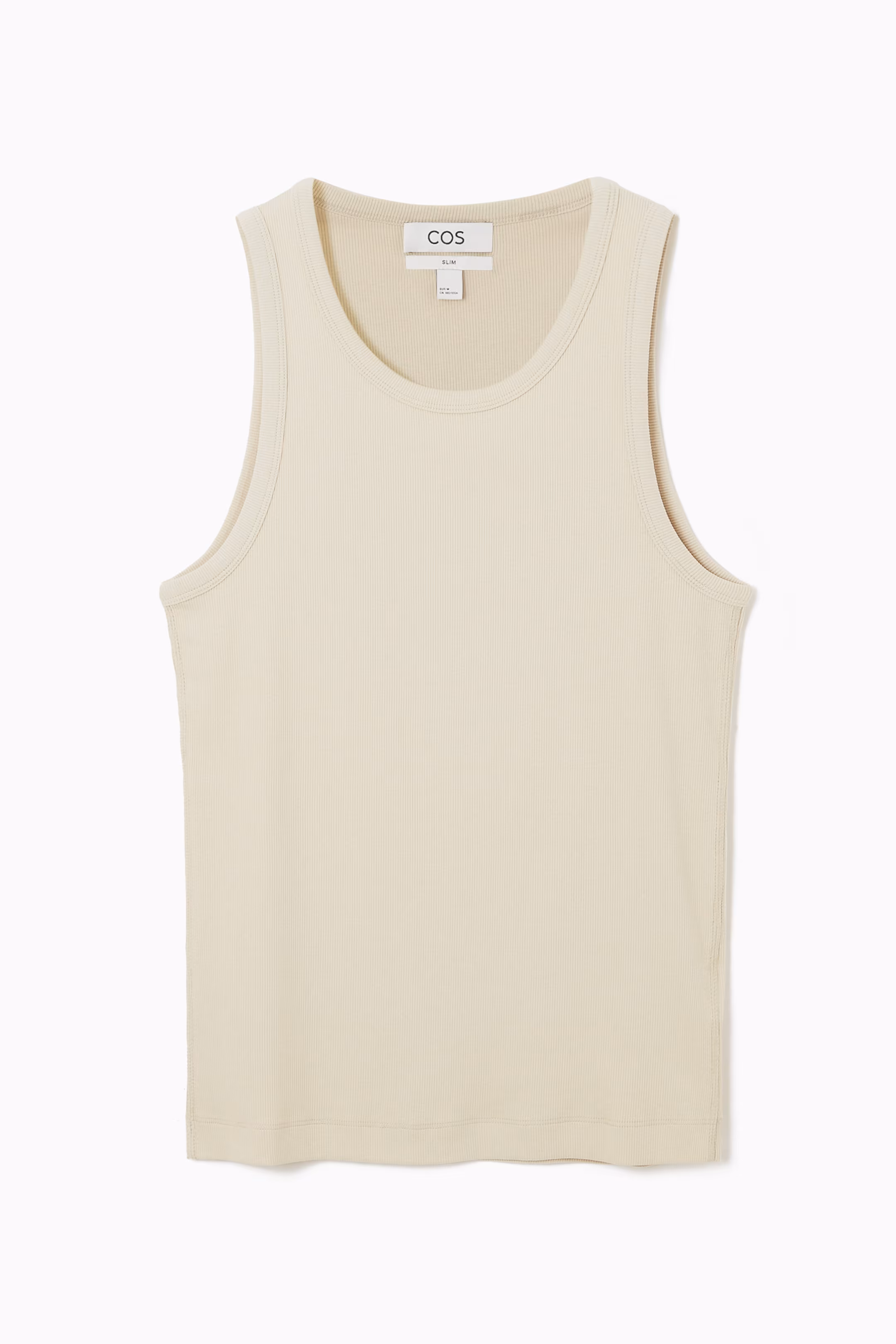 SLIM RIBBED COTTON TANK TOP