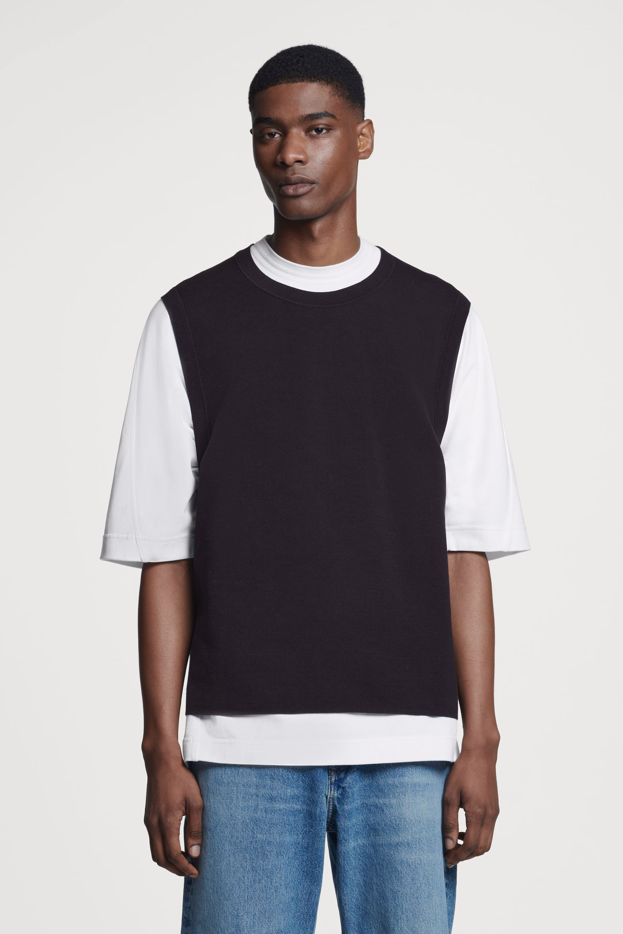 DOUBLE-FACED KNITTED TANK