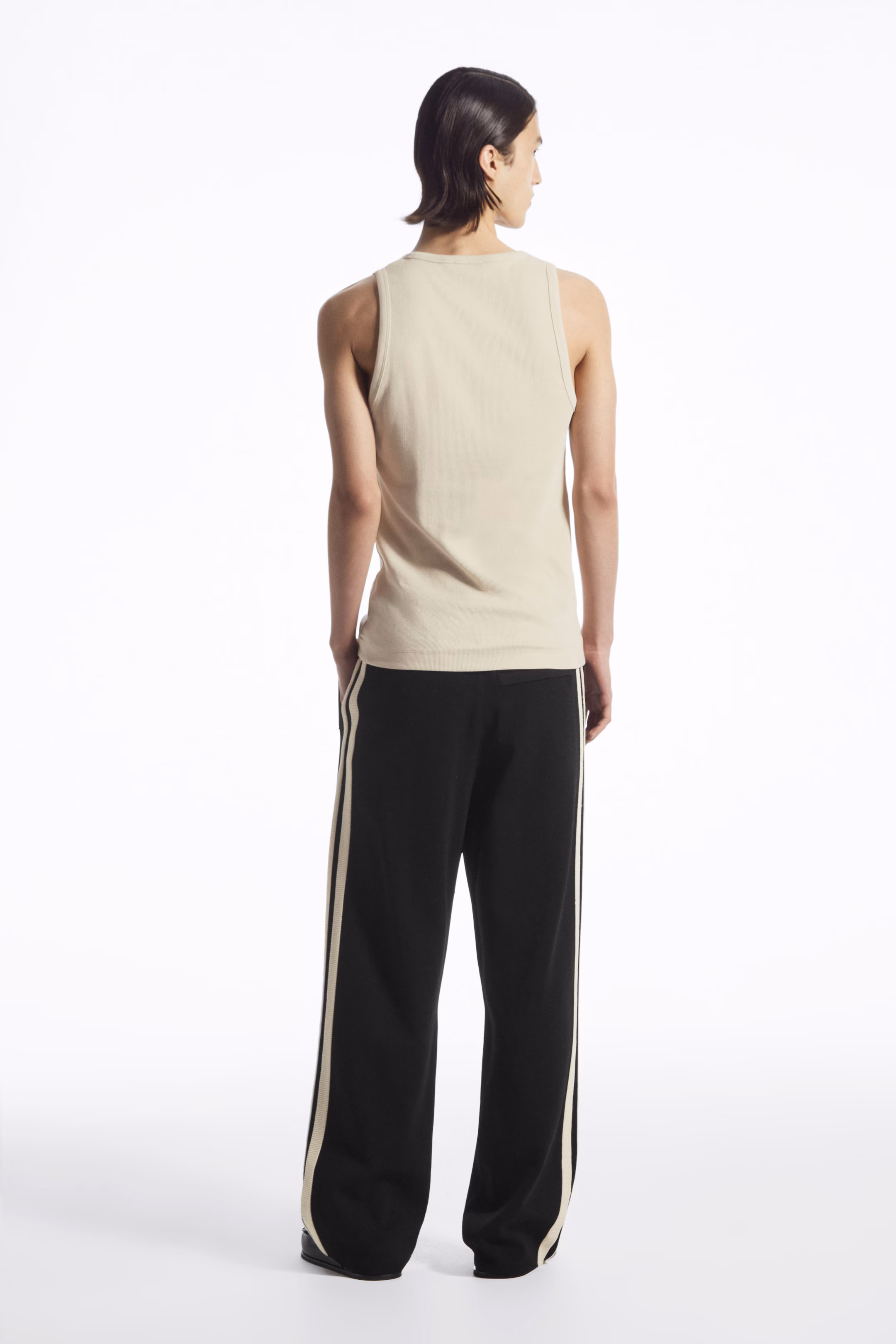 SLIM RIBBED COTTON TANK TOP