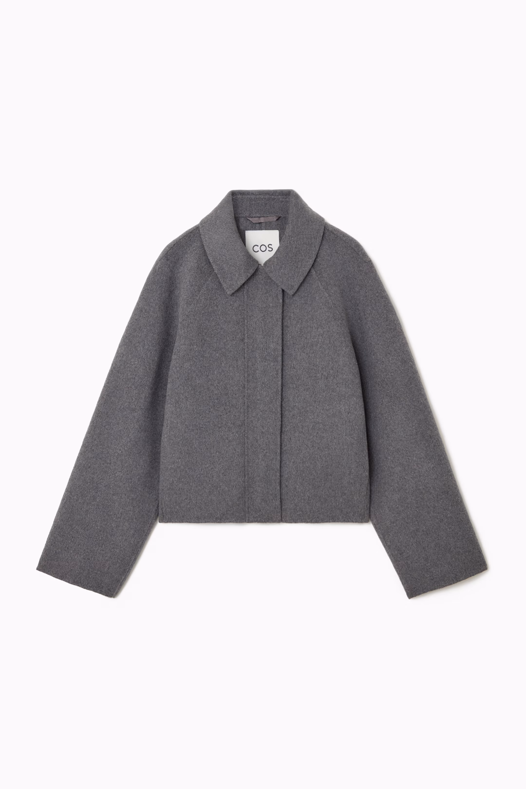 SHORT DOUBLE-FACED WOOL JACKET