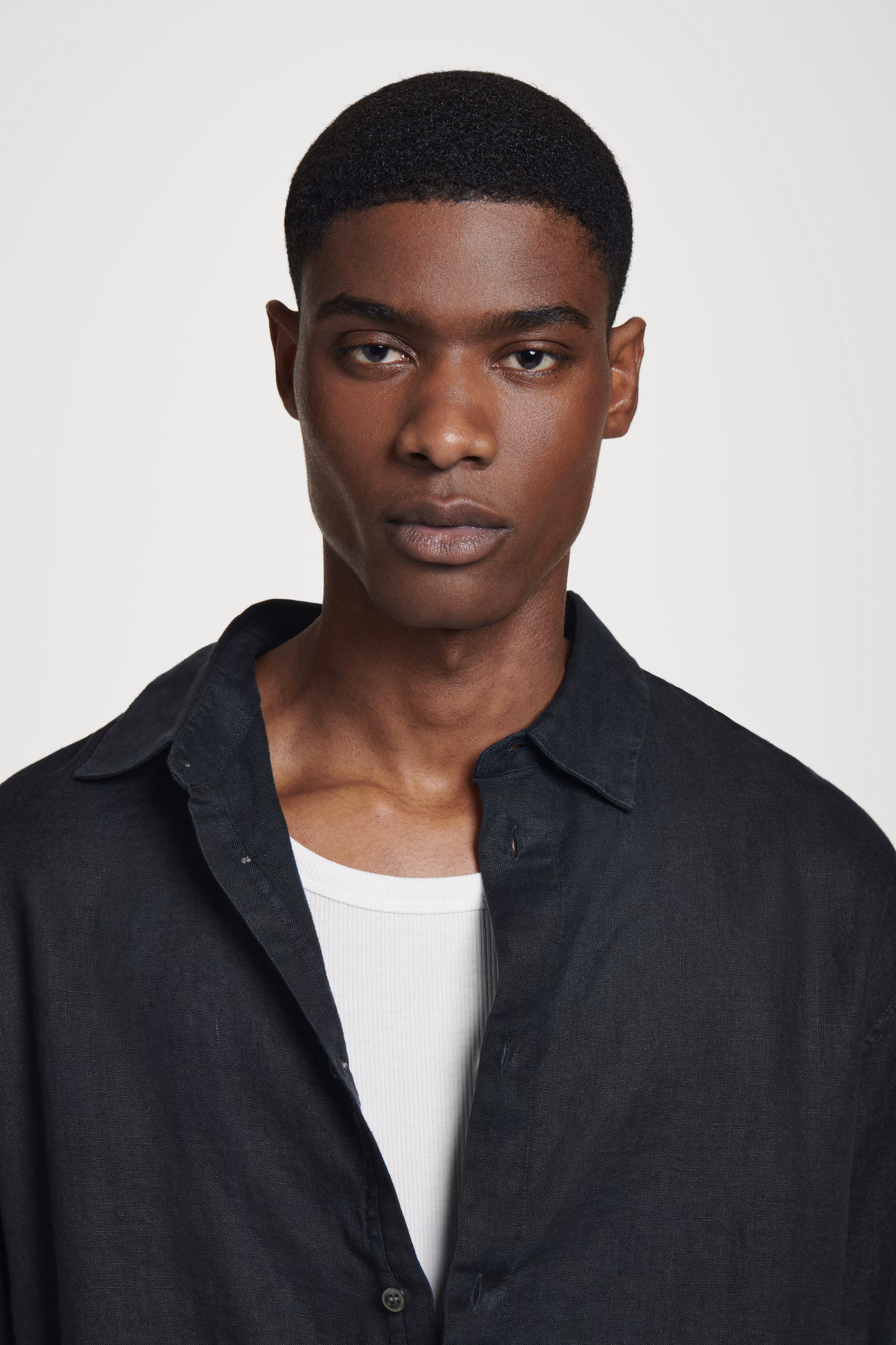 RELAXED LINEN LONG-SLEEVED SHIRT