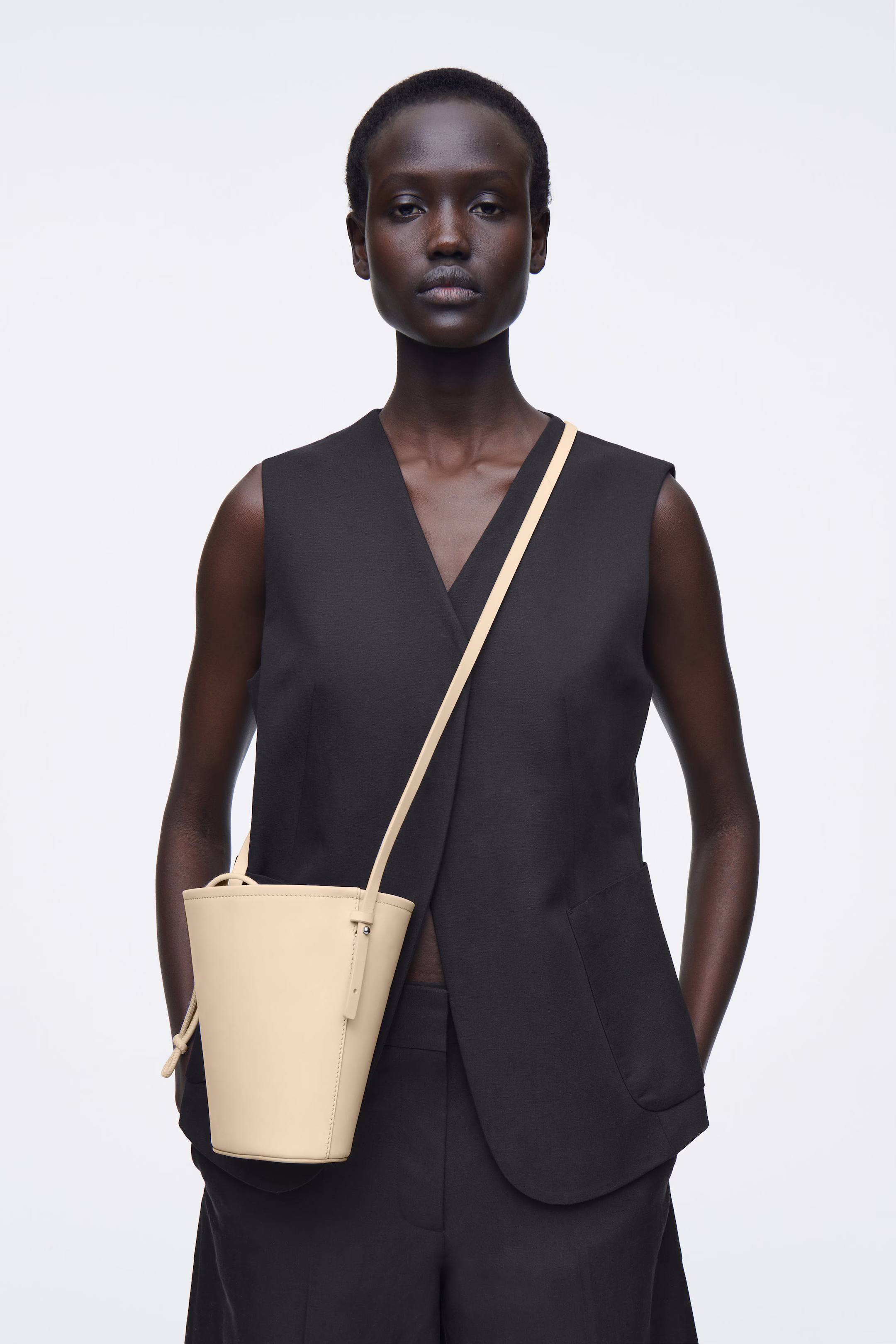 MINI BUCKET BAG - NUBUCK