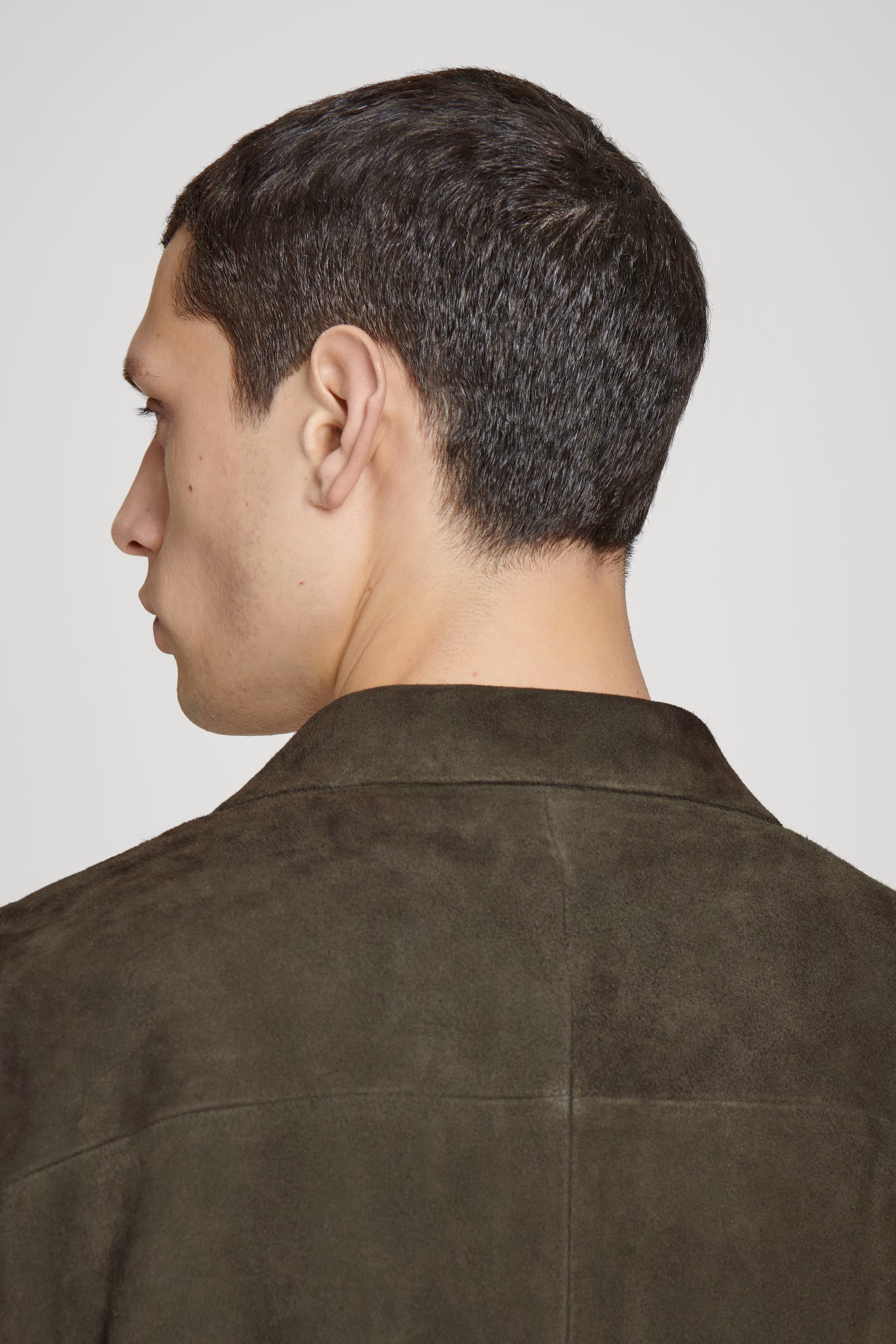 SINGLE-BREASTED SUEDE JACKET