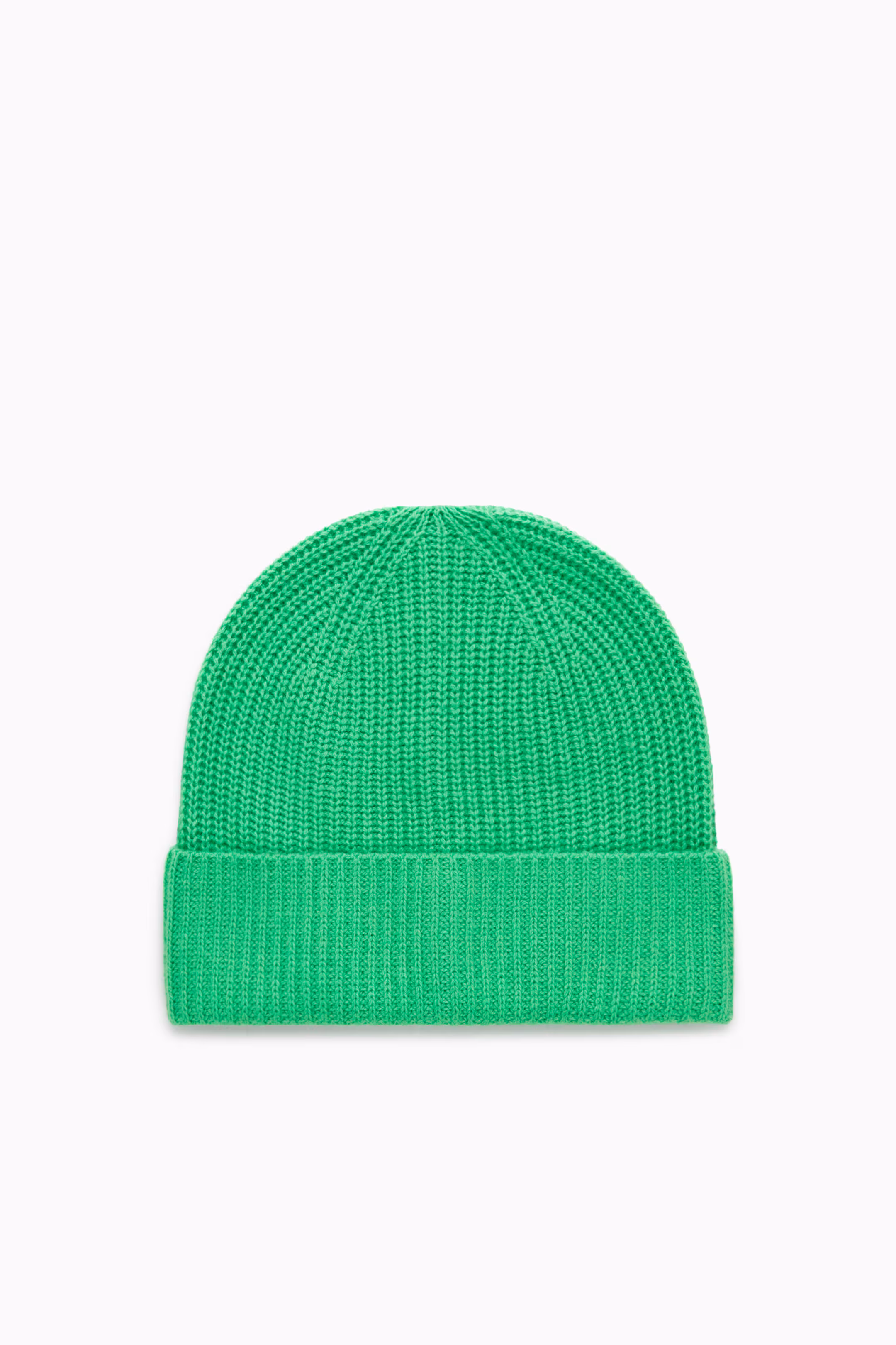 RIBBED WOOL AND CASHMERE BEANIE