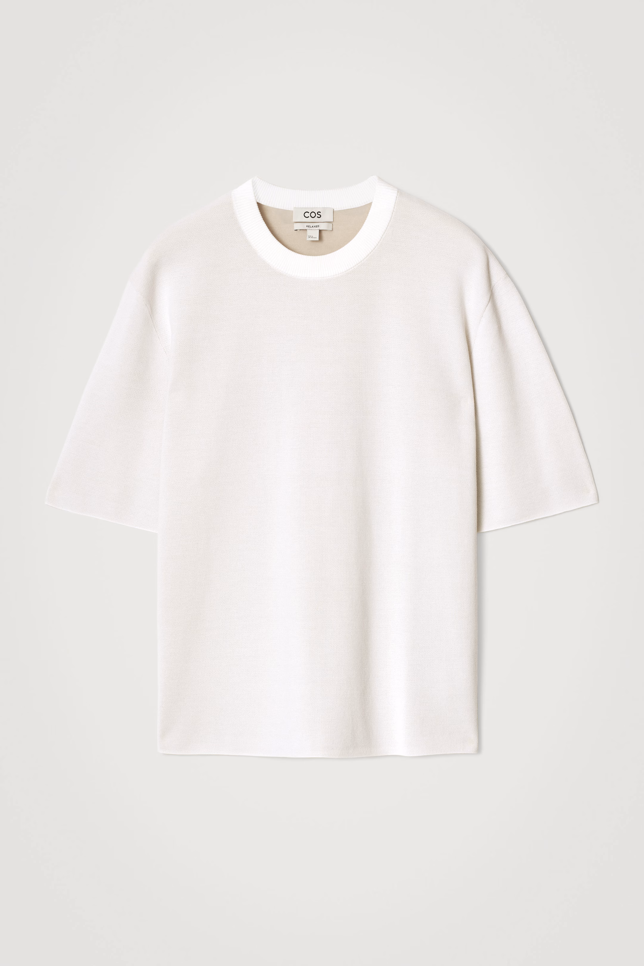 RELAXED DOUBLE-FACED KNIT T-SHIRT