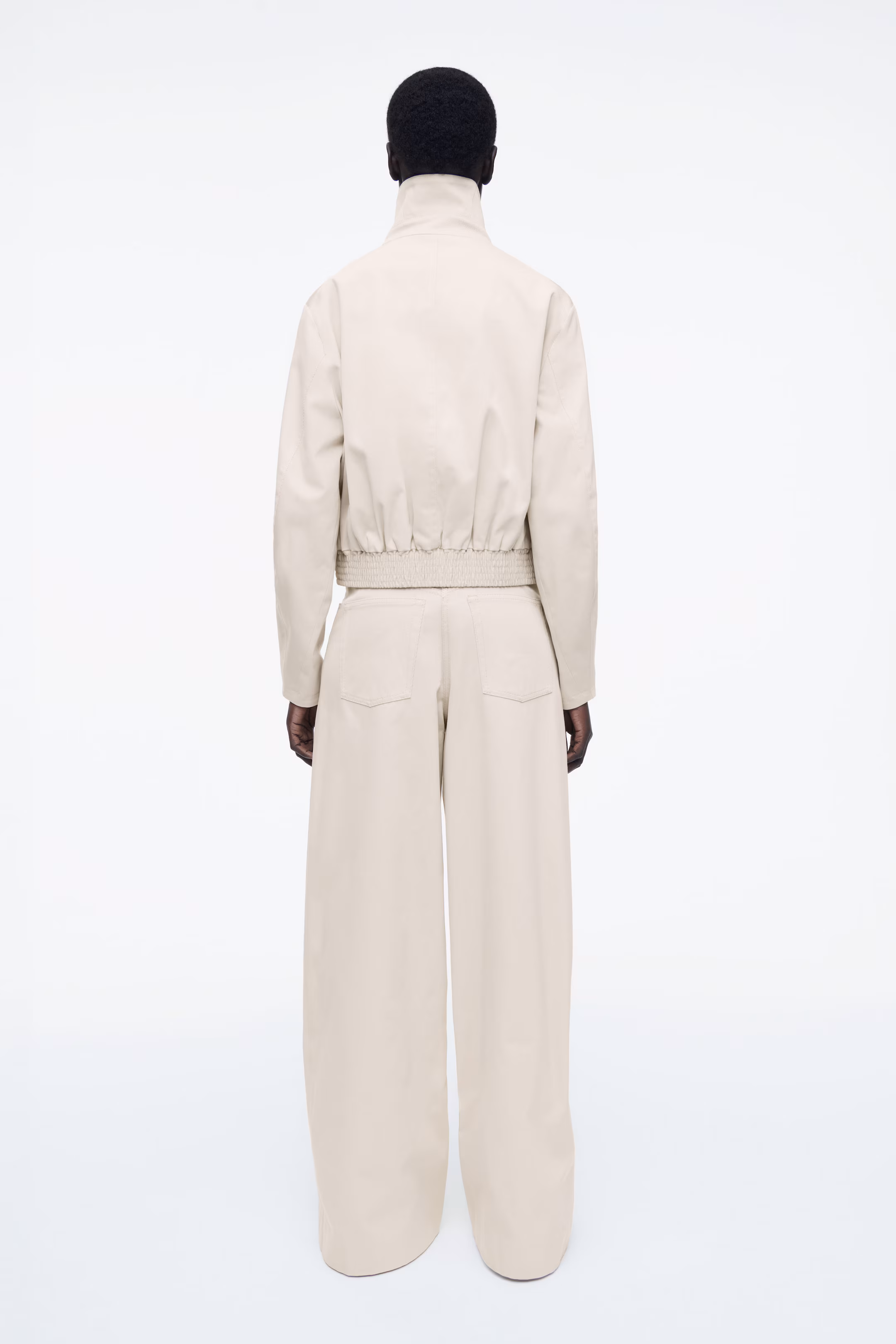 WIDE-LEG COTTON TROUSERS