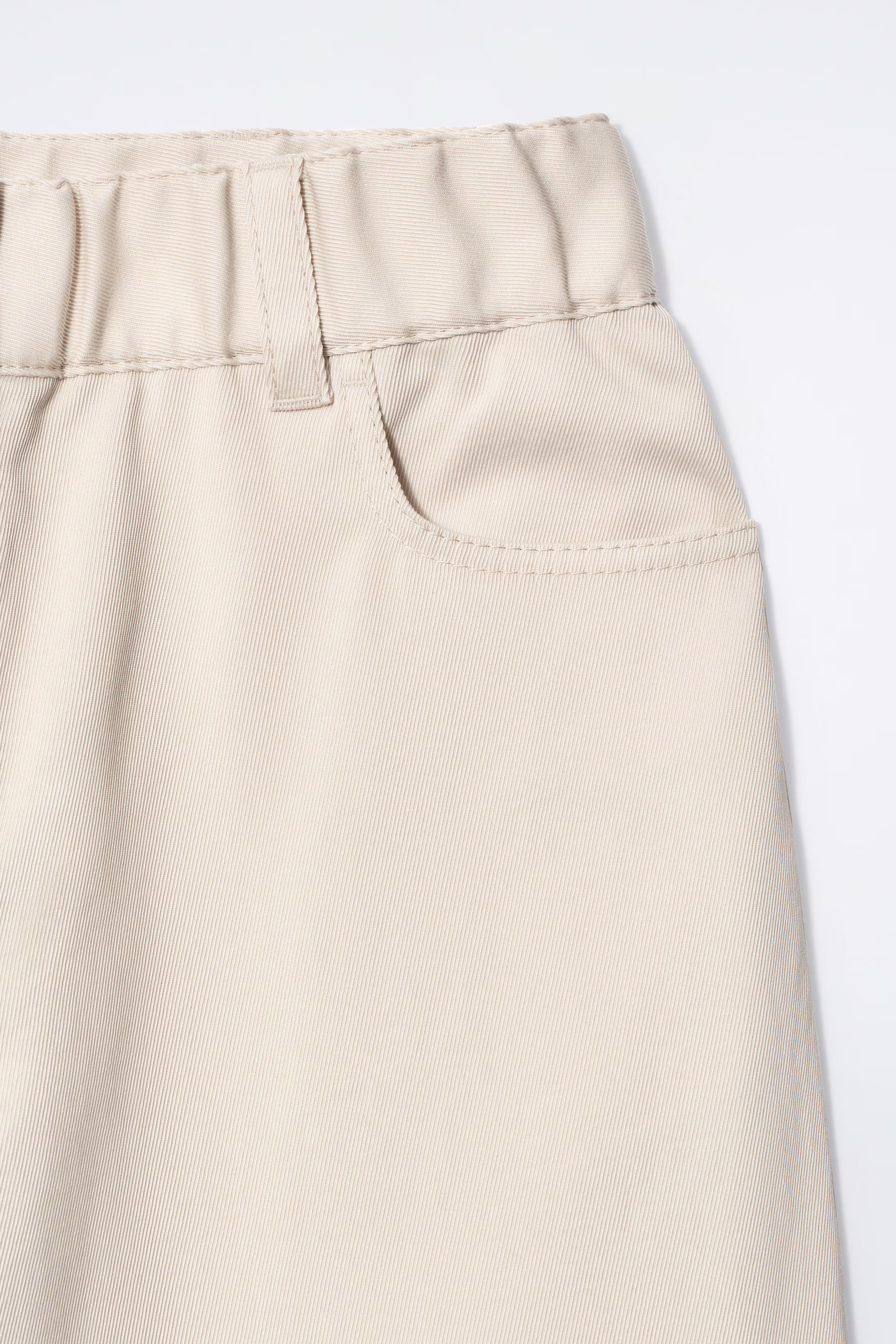WIDE-LEG COTTON TROUSERS