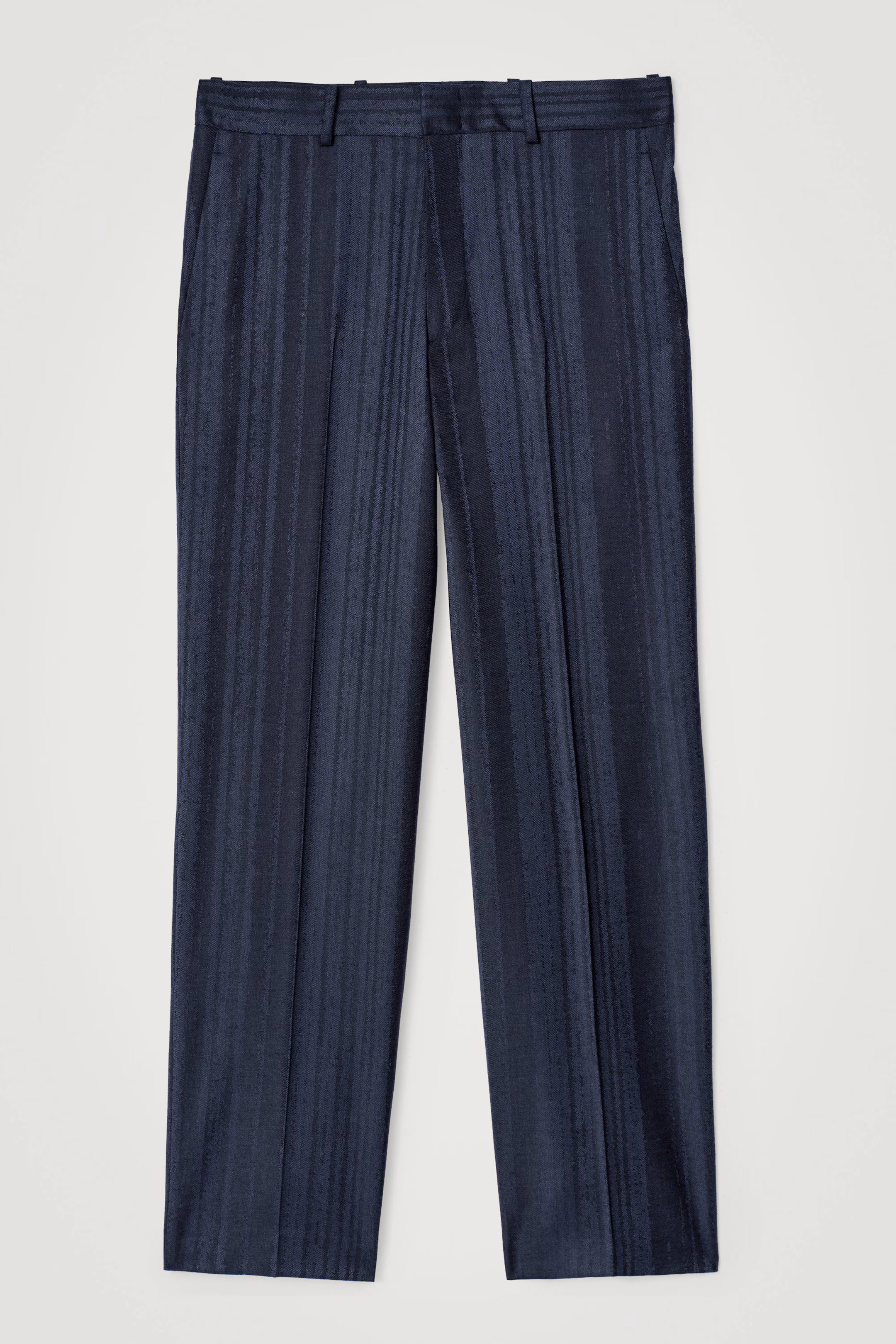 JACQUARD STRAIGHT-LEG TROUSERS