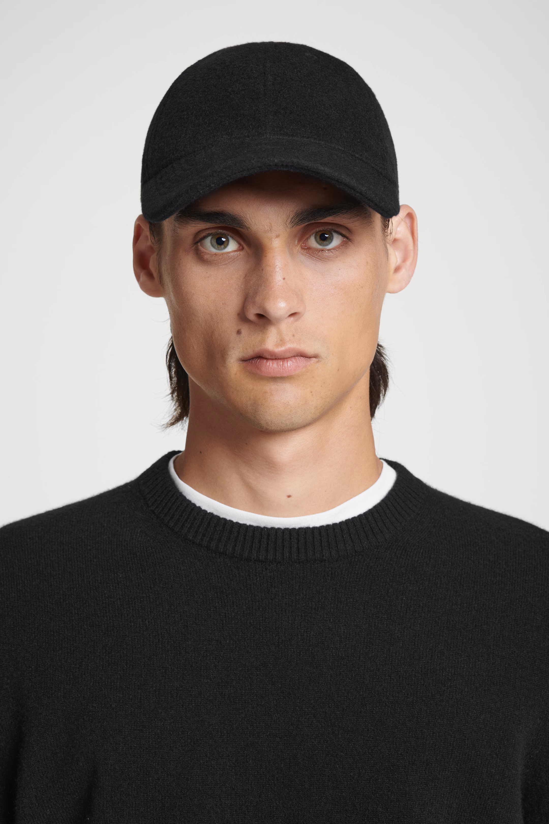 WOOL-BLEND BASEBALL CAP